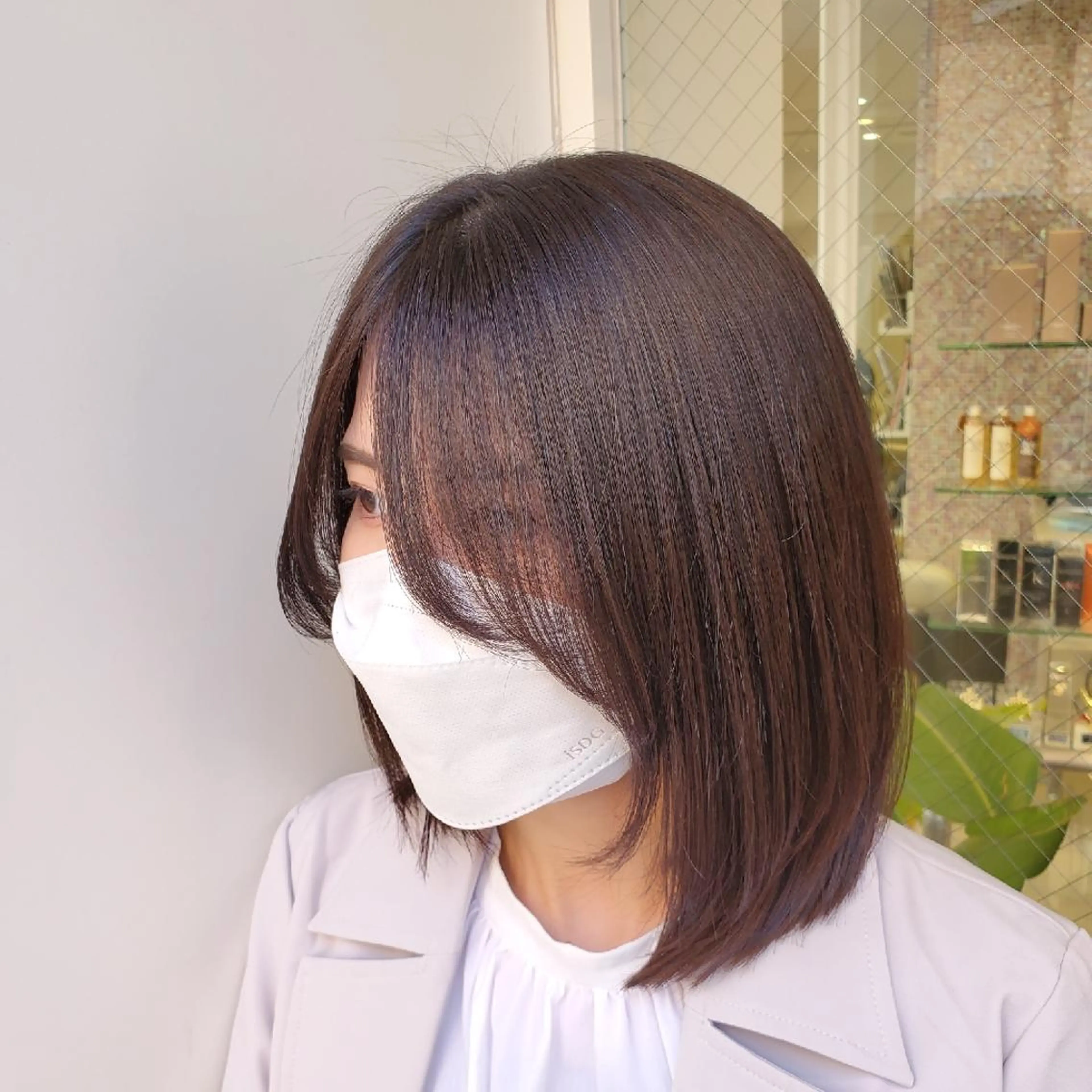 ミディアム パーマ トリートメント 社内カット講師・店長 菅原賢一のヘアスタイル