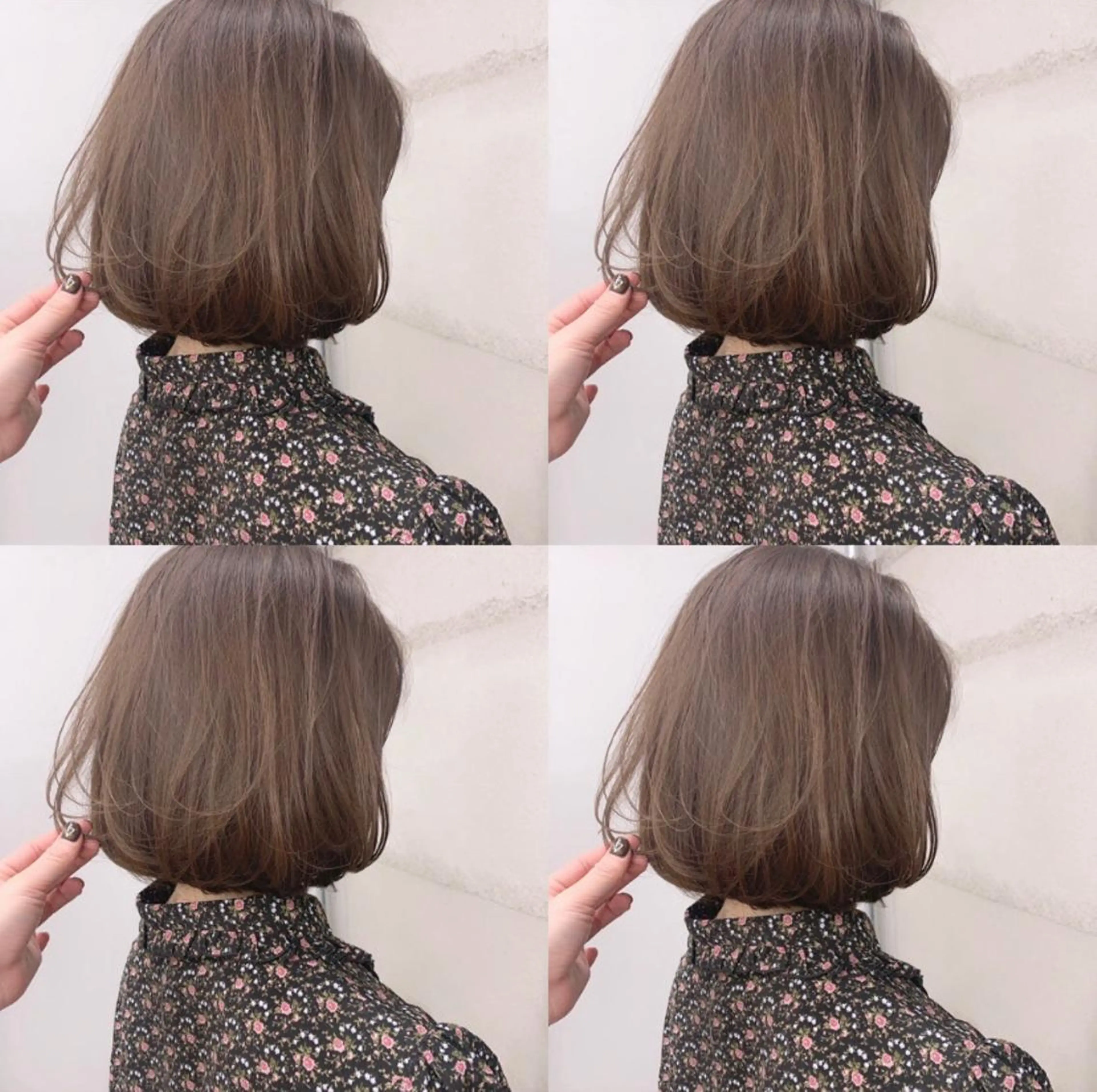 ショート 透明感/オリーブ/ グレージュ/YUKAのヘアスタイル