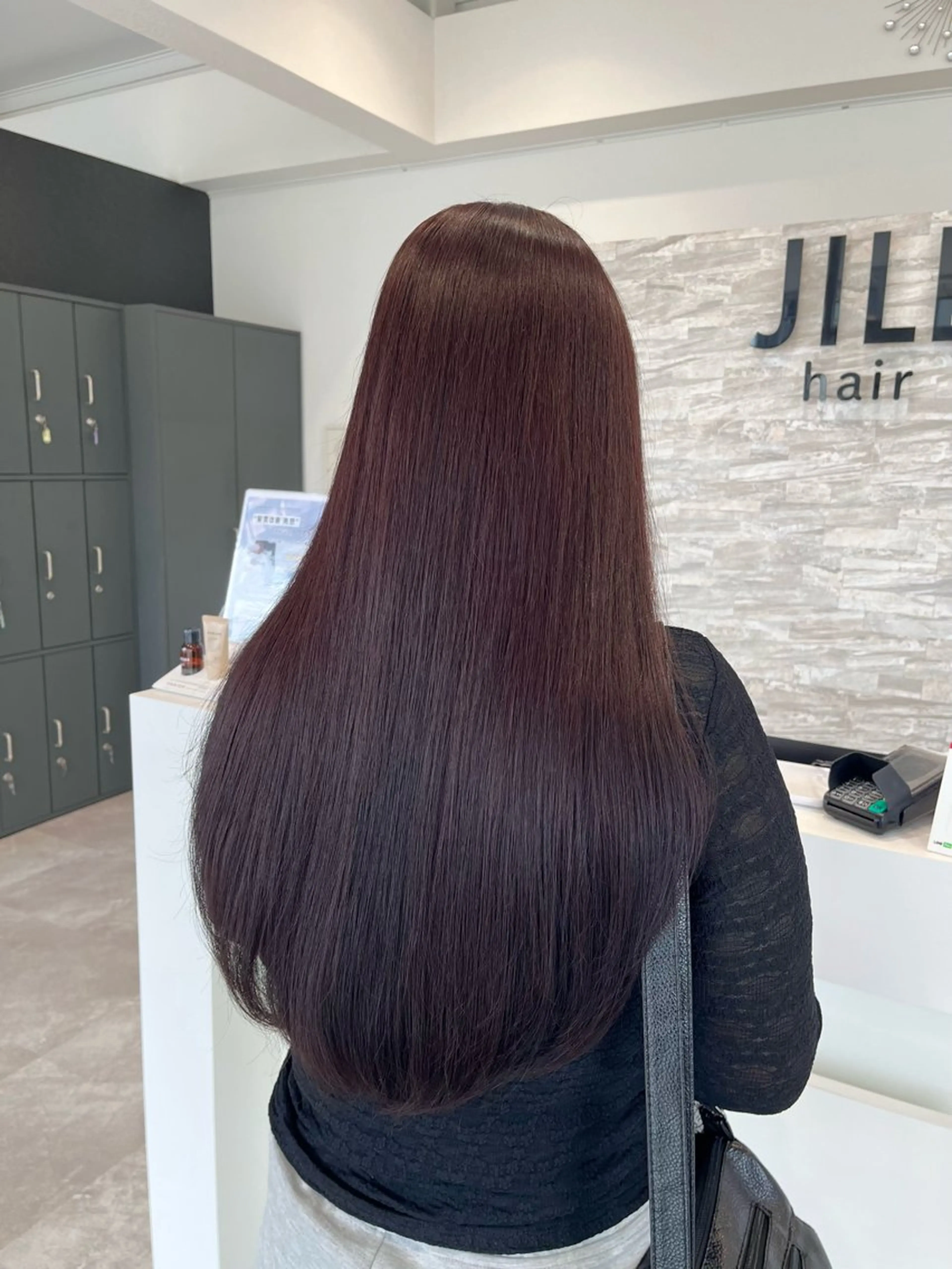 ロング カット ヘアカラー トリートメント JILL    hair所属・maki💖 ボブ/縮毛矯正のヘアスタイル