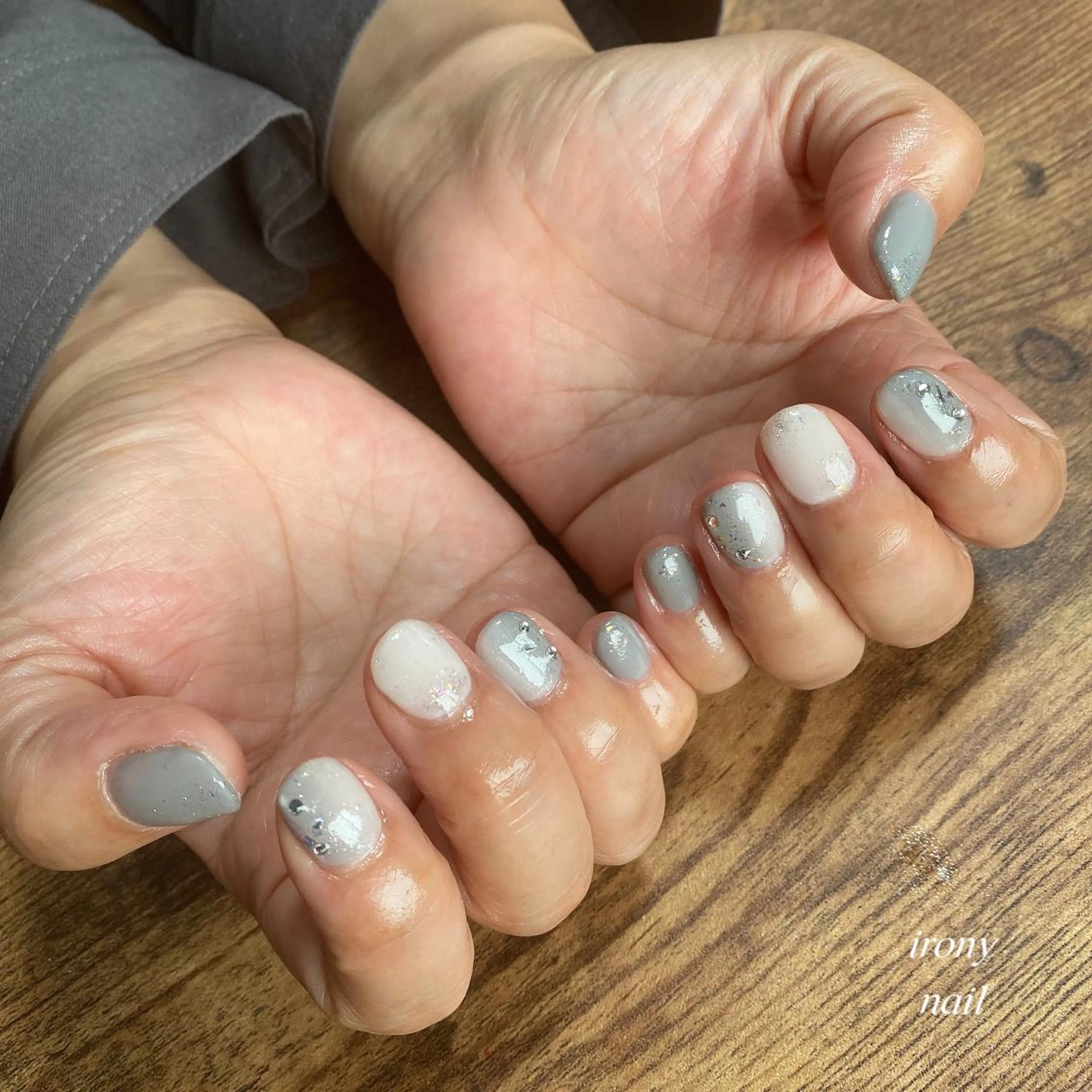 ネイル グラデーション ハンドネイル 鹿島台ネイルサロン/ 長さだし◎のネイルデザイン