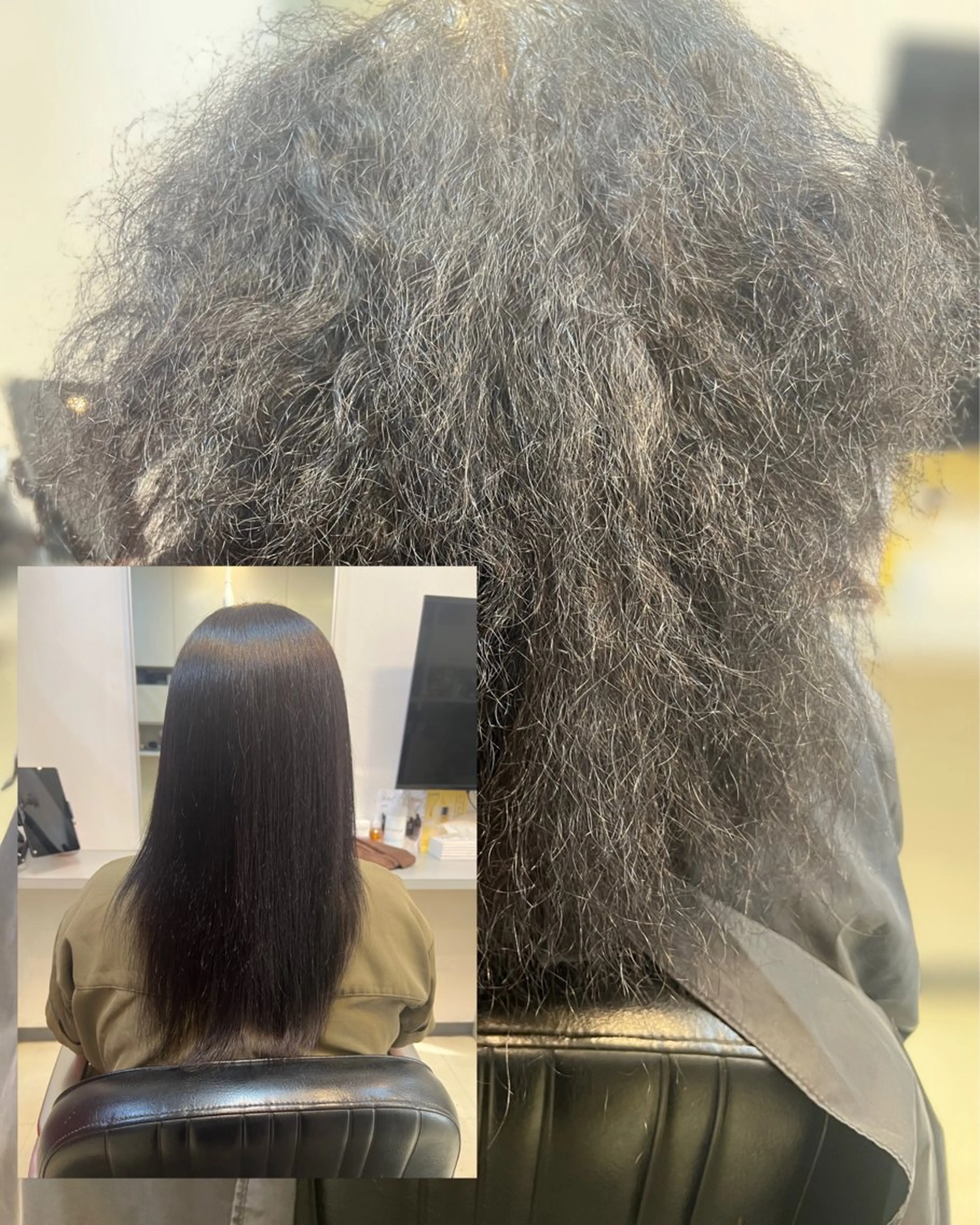 ロング カット 縮毛矯正 土岐 泰廣のヘアスタイル