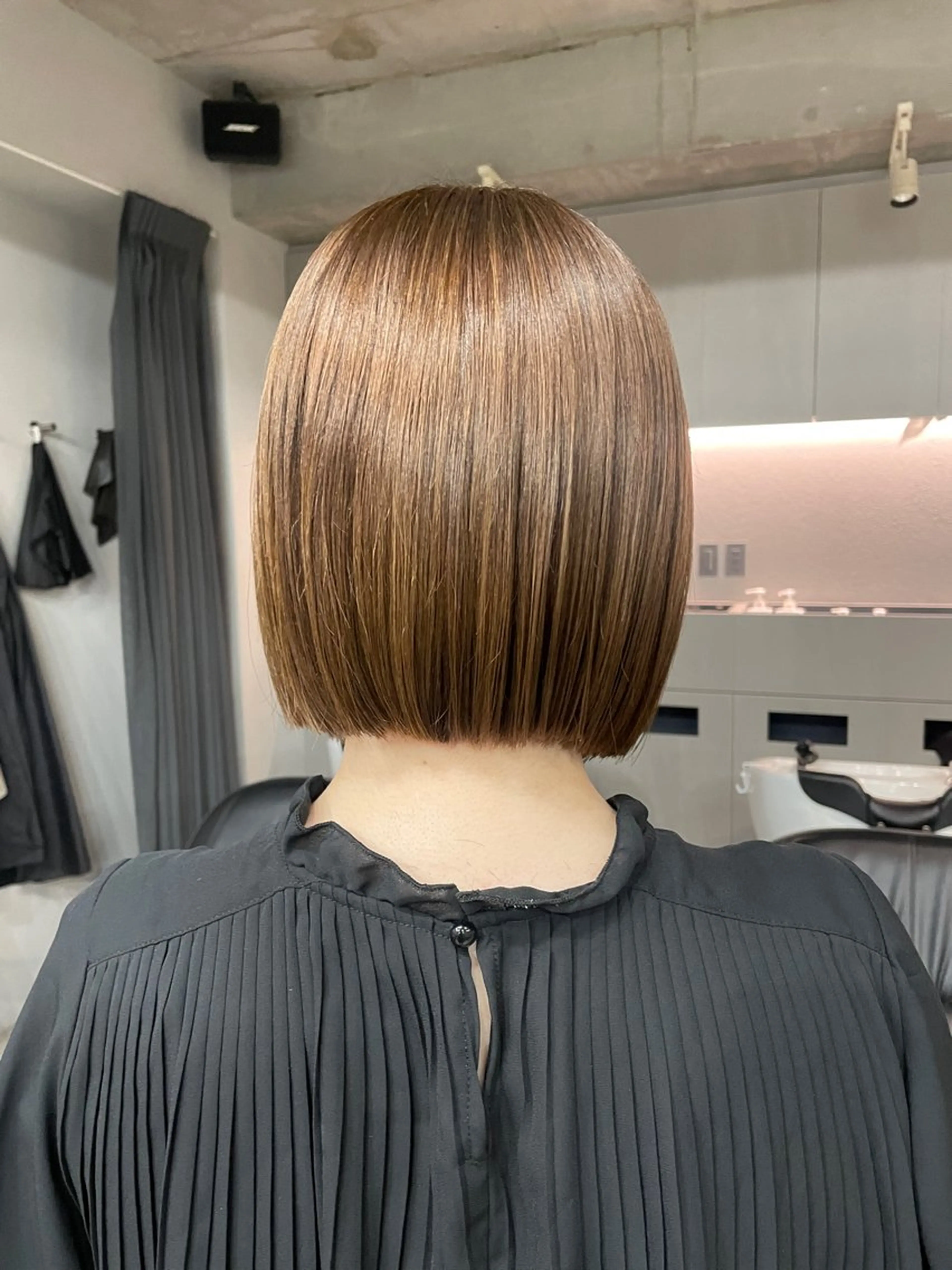 ミディアム カラー カット ヘアカラー トリートメント 表参道/髪質改善・ 透明感 colorのヘアスタイル