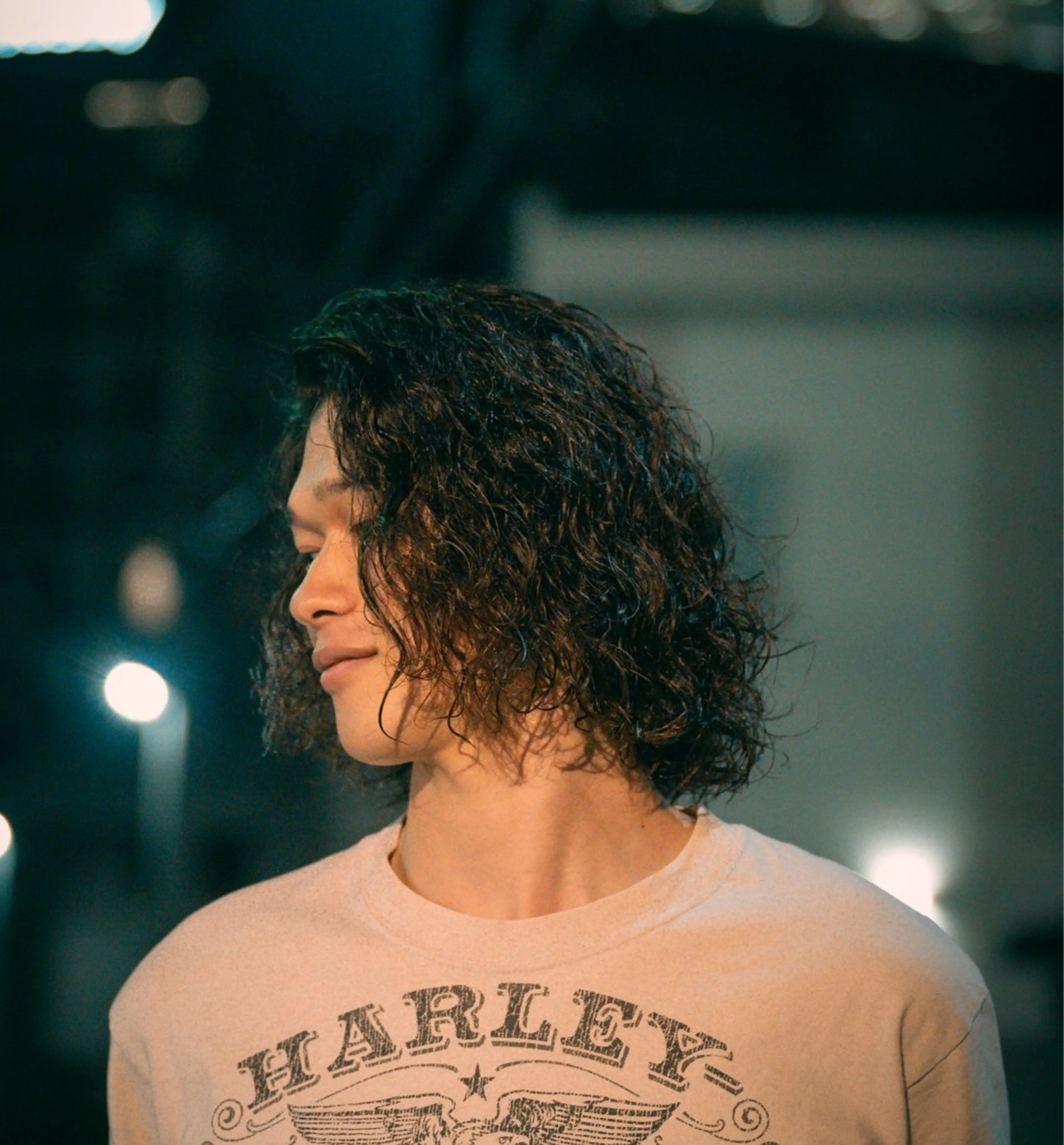 ミディアム カラー パーマ メンズ カット パーマ 🔗メンズサロン🔗 Kieのヘアスタイル