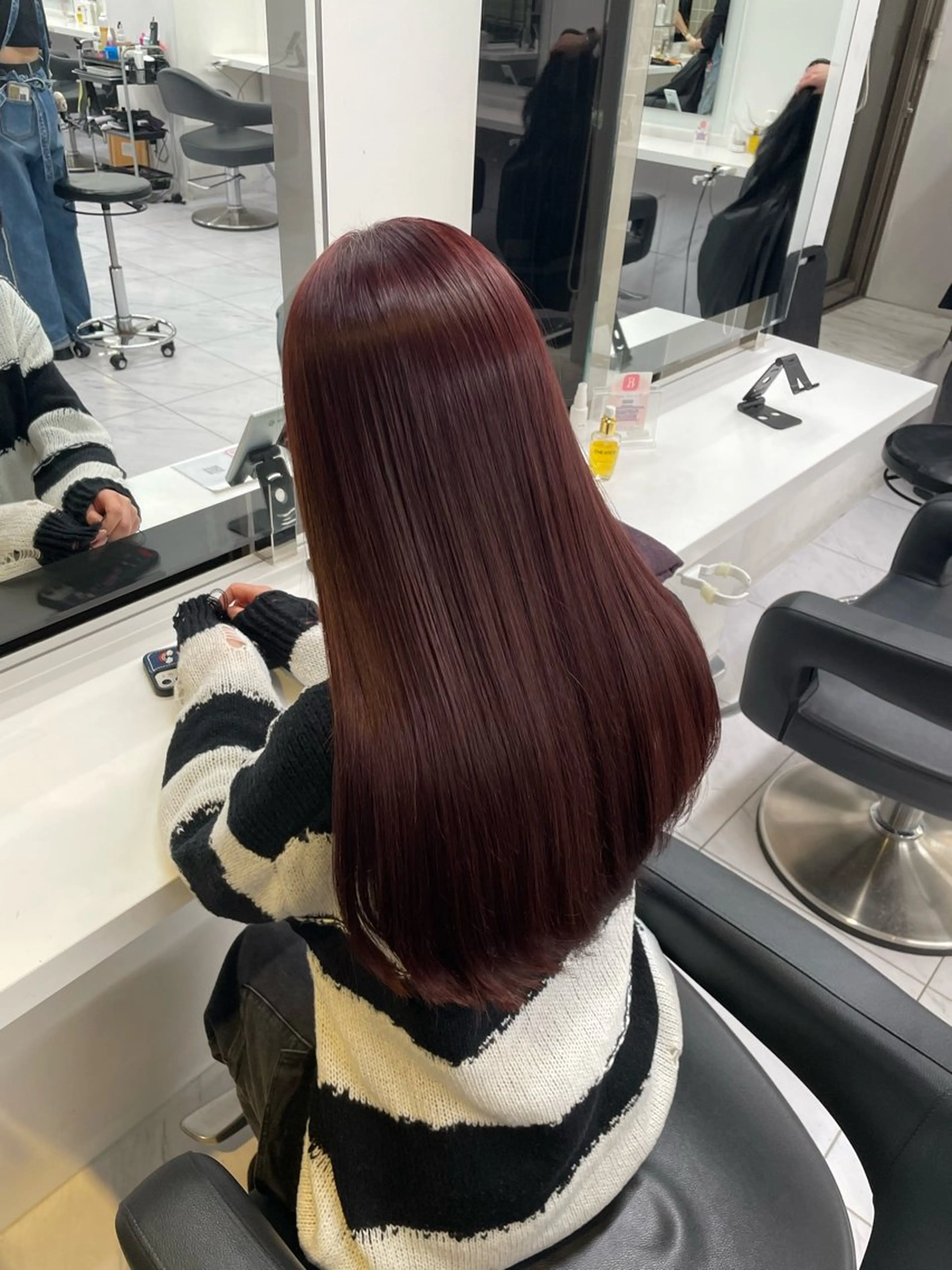 ロング カラー ヘアアレンジ ヘアカラー トリートメント ヘアセット 💗横浜美容室 💗HARUNAのヘアスタイル