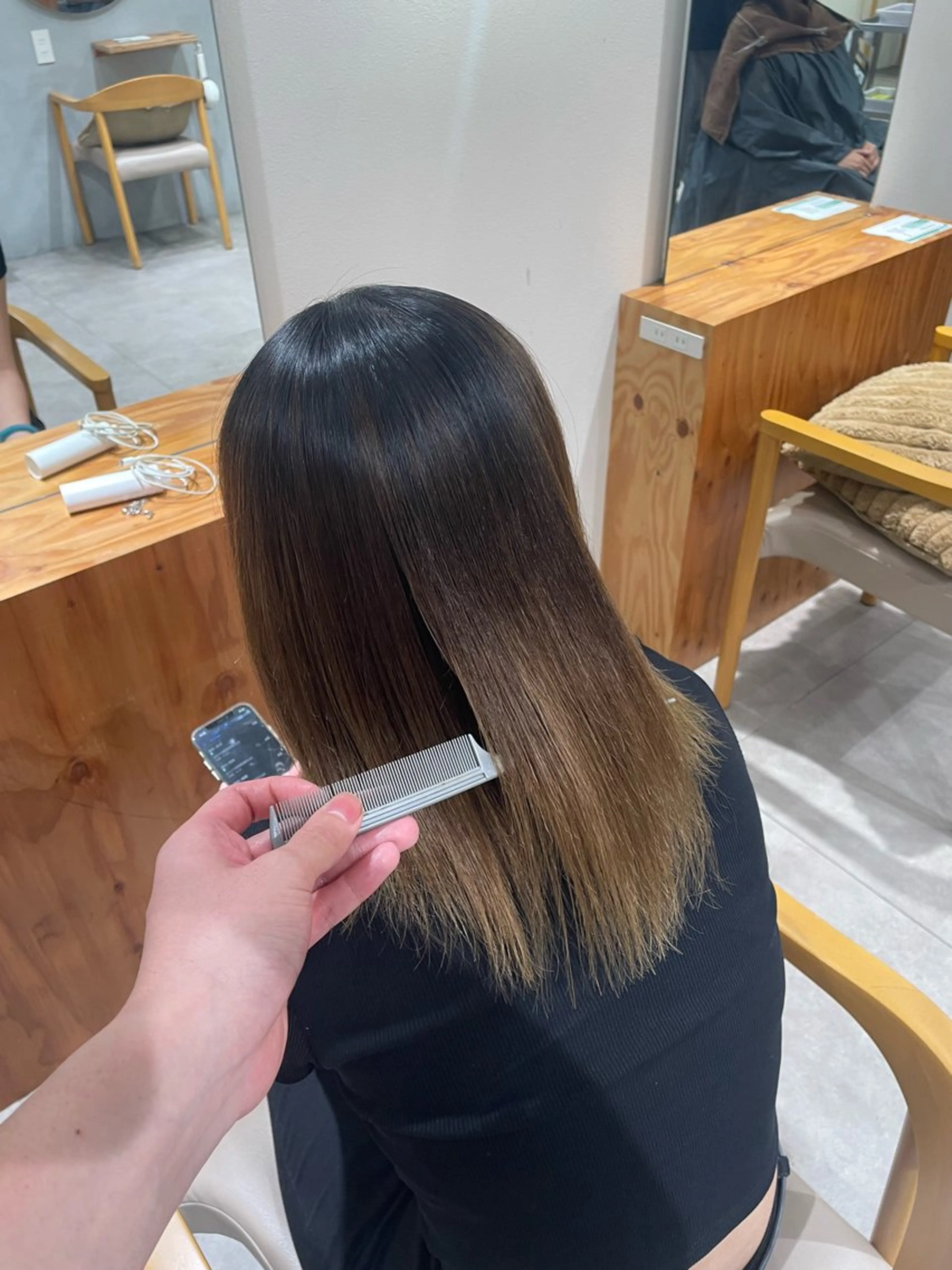 ミディアム 縮毛矯正 トリートメント 美髪と似合わせのサロンenn(エン)所属・ENN藤本 大輝艶感カラーのヘアスタイル