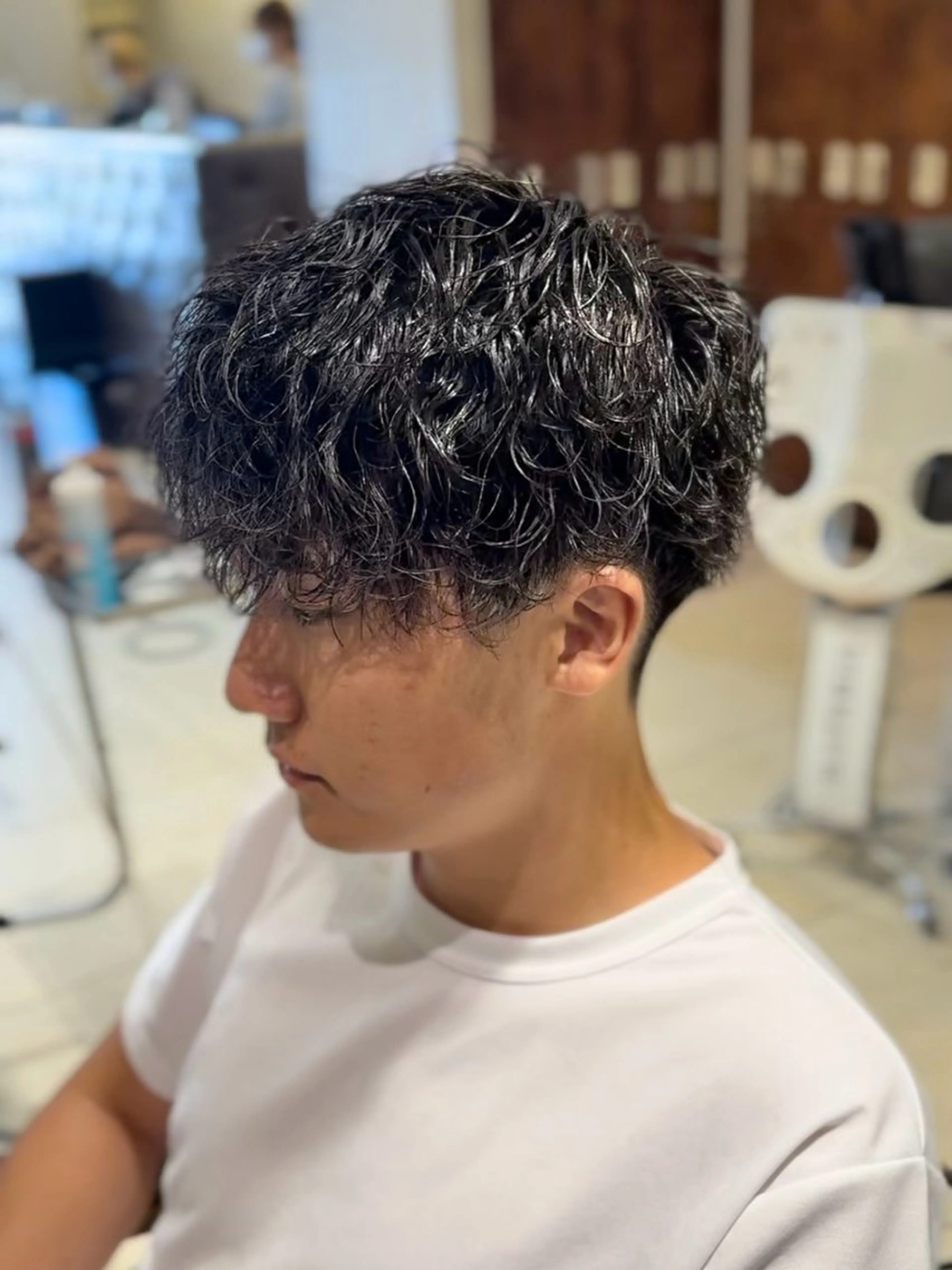 ショート パーマ メンズ カット パーマ トリートメント ヘッドスパ 【tocca茨木】 MOMOKAのヘアスタイル