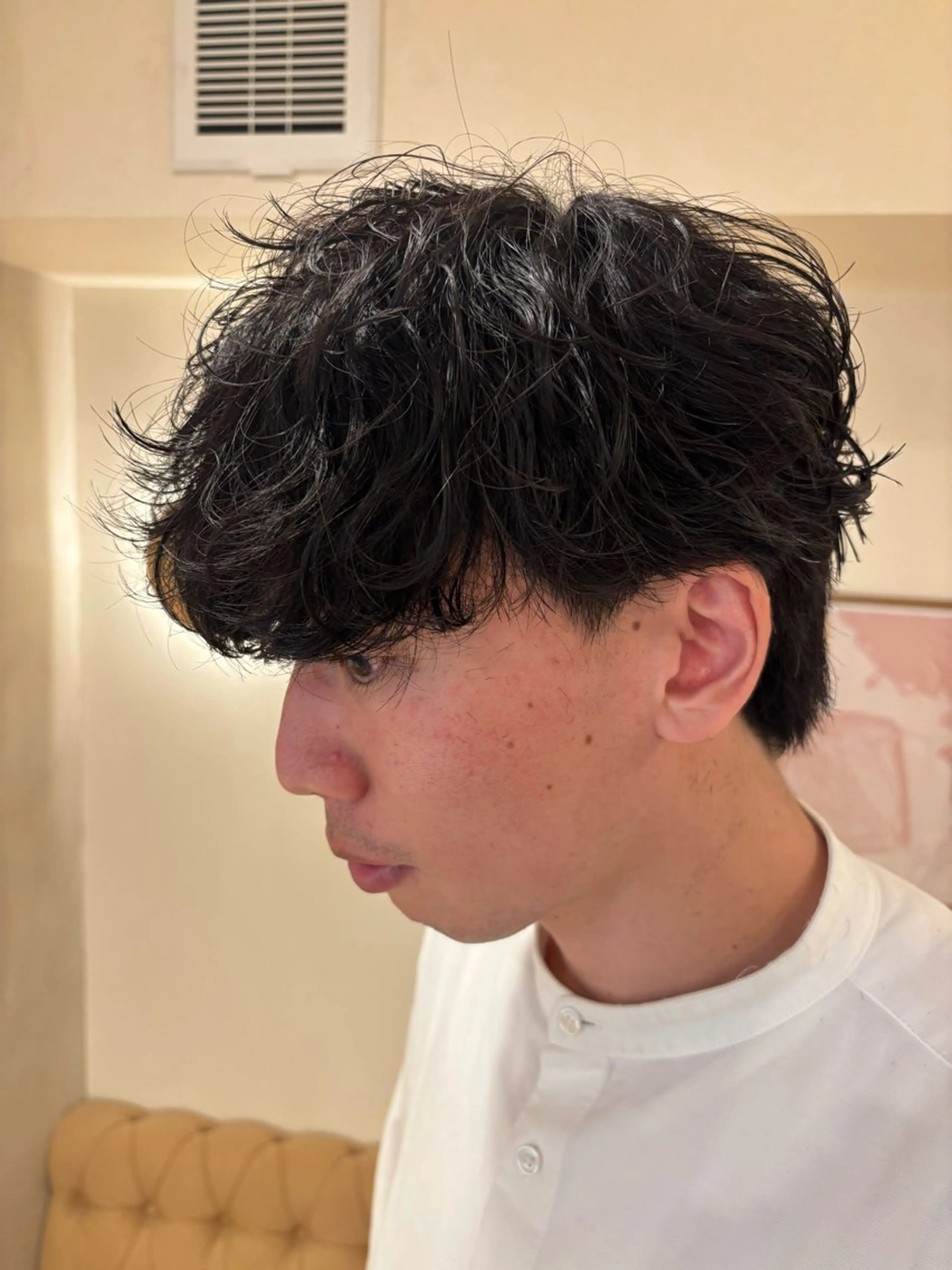 パーマ メンズ シンバヒナノ/パーマ レイヤーカット/ボブのヘアスタイル