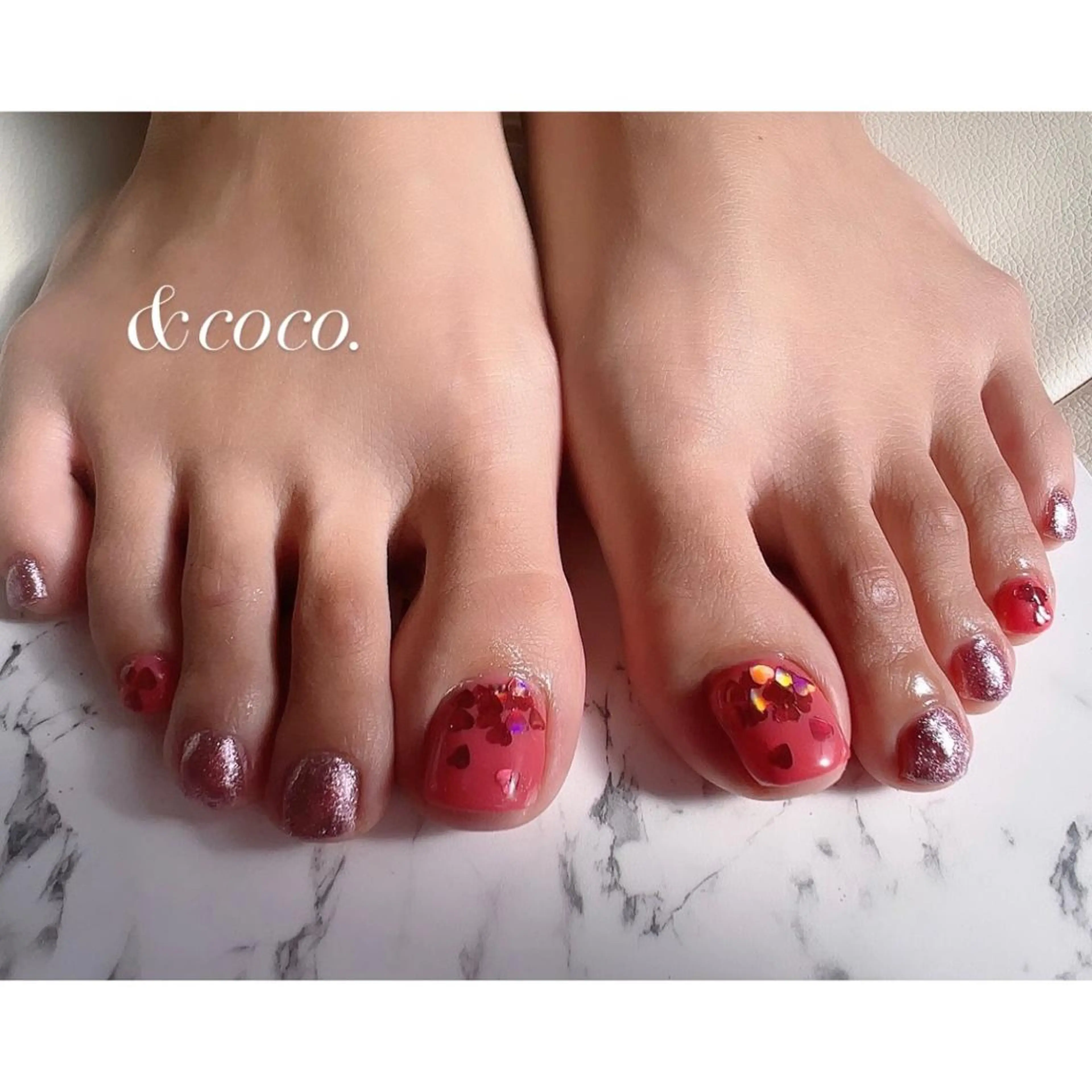 foot nail (デザインやり放題)当店オフ有りの写真