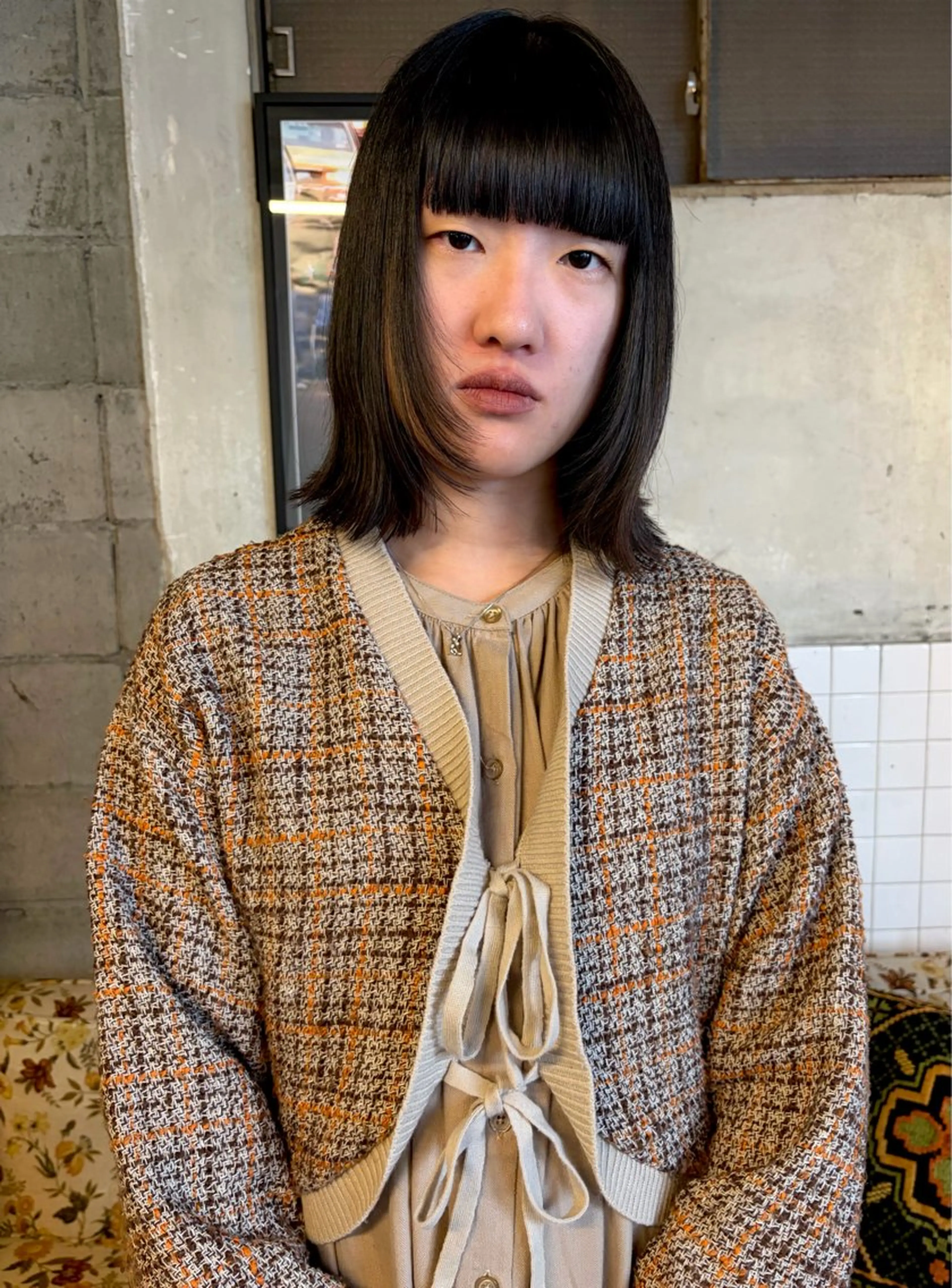 ミディアム MIKU 倉敷／デザインカットのヘアスタイル