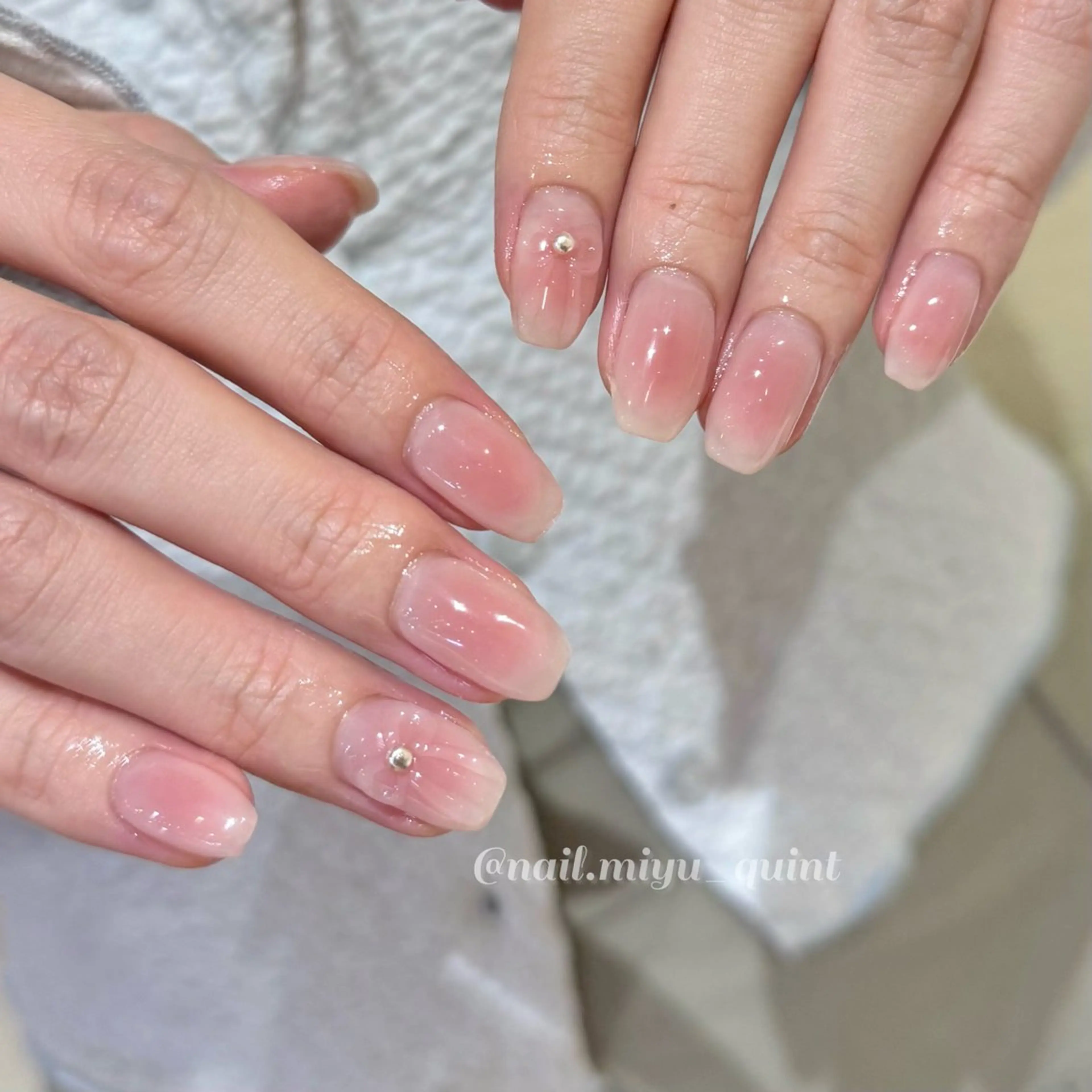 ネイル 𝕄𝕚𝕪𝕦🤍 自由が丘⌇パラジェルのネイルデザイン