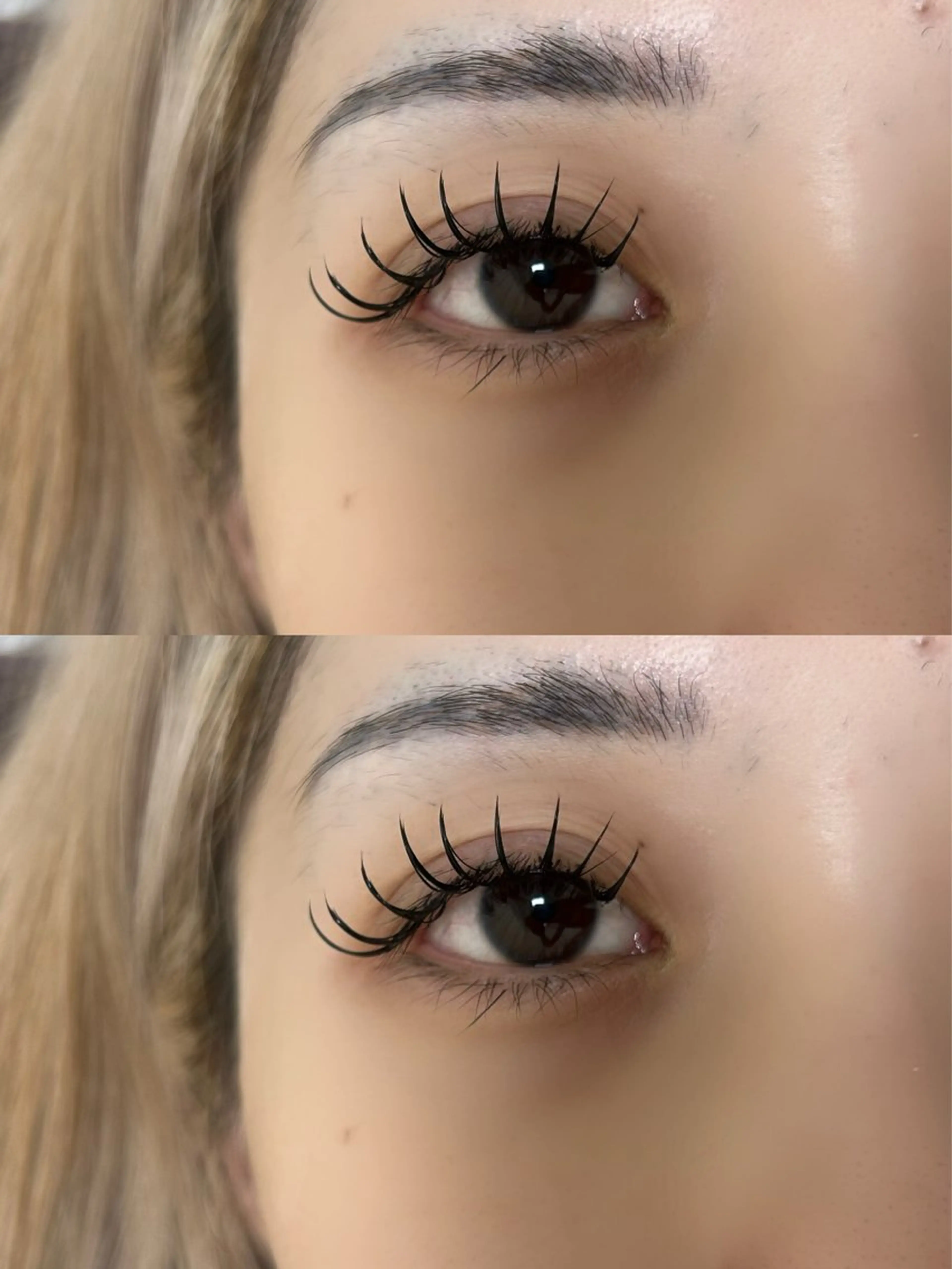 マツエク・マツパ 付け放題 バインドロック カラーマツエク フラットラッシュ 韓国風マツエク マツエク Ｍ salon アイラッシュのマツエク・マツパデザイン