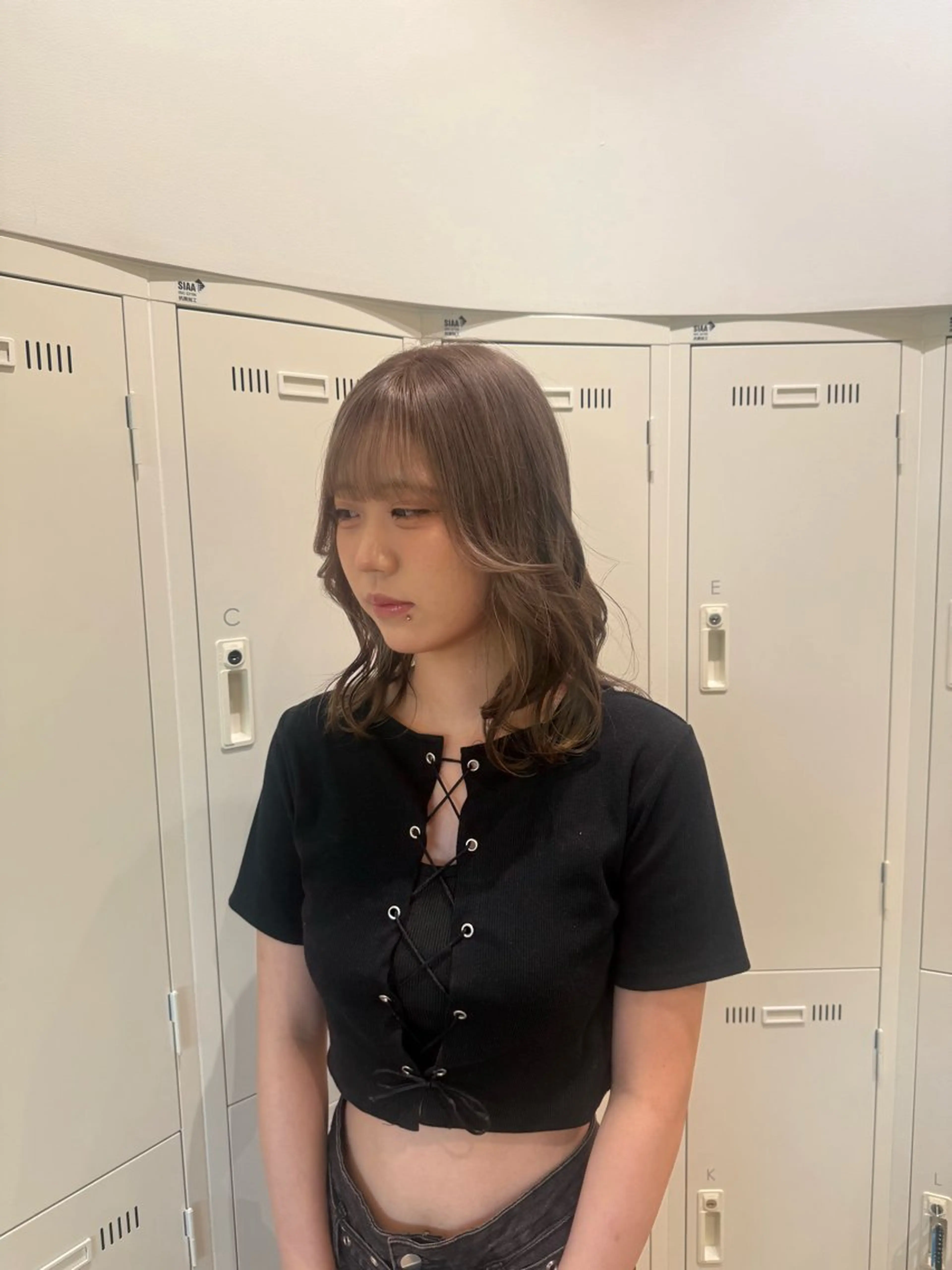 セミロング ヘアカラー トリートメント 艶髪/ハイトーン ️🫧rino🫧のヘアスタイル