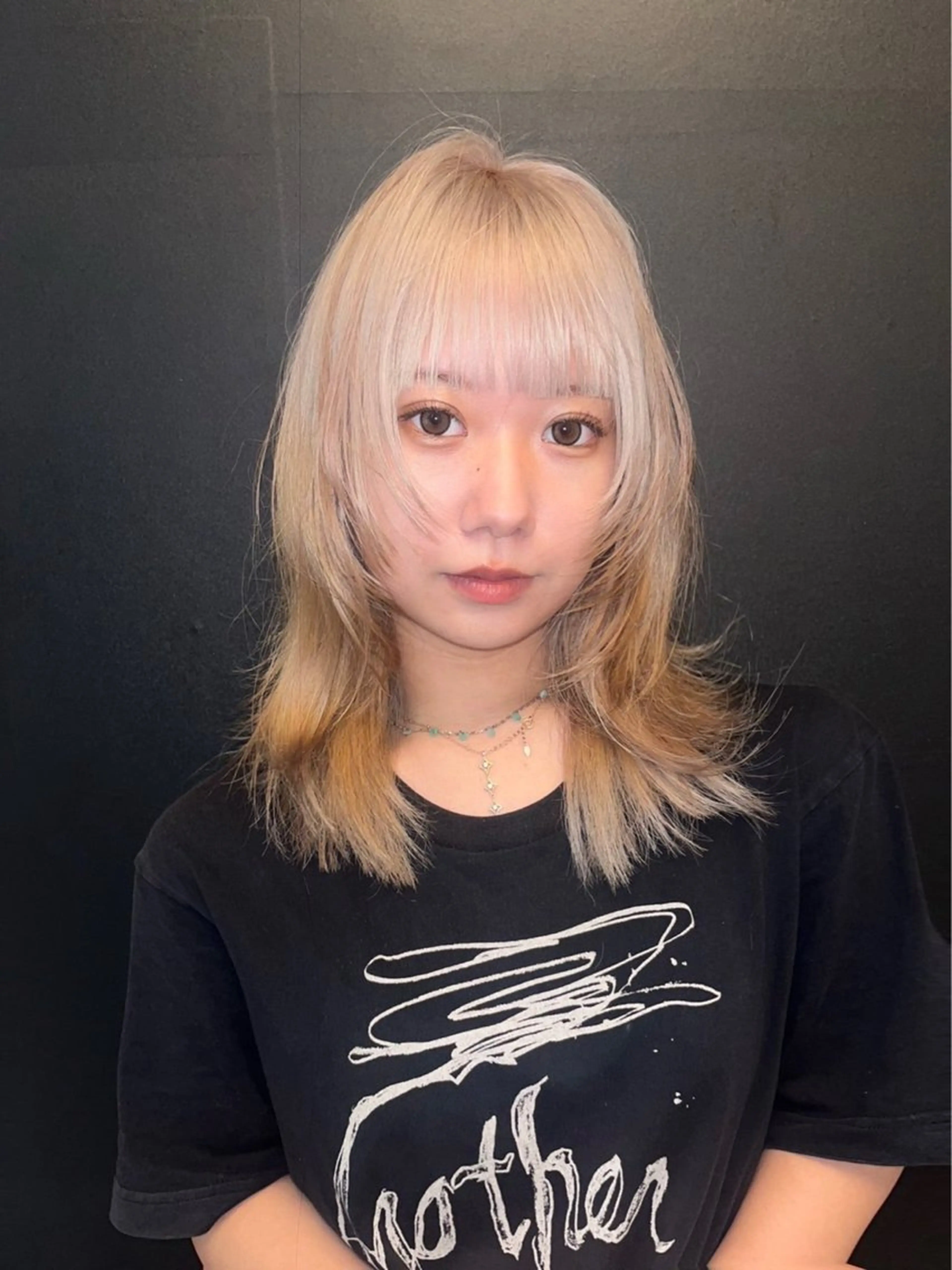 ミディアム カラー @kyoniyy KYONIのヘアスタイル