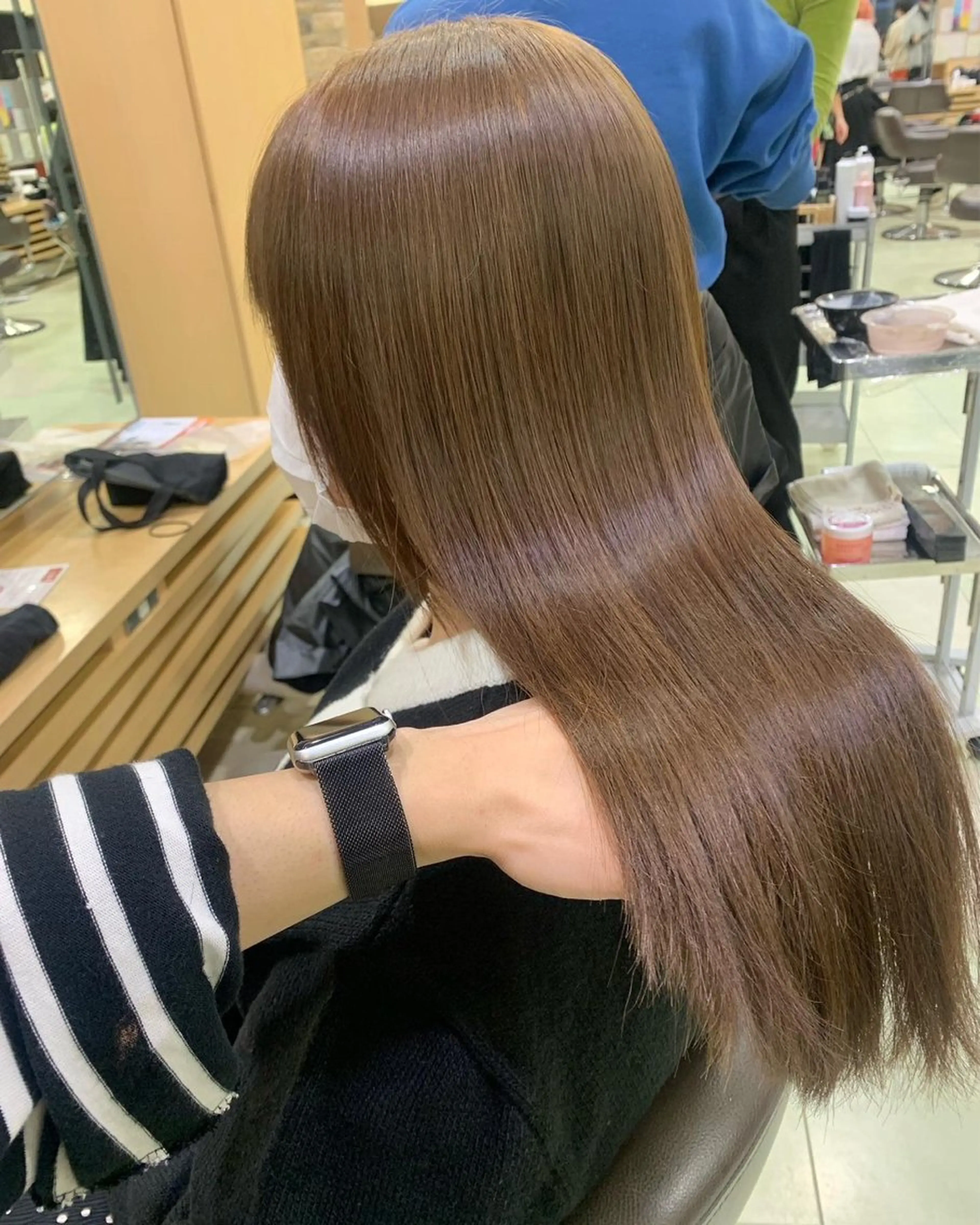 セミロング カラー ヘアカラー トリートメント ヘッドスパ ヘアセット 🫧カット/パーマ /ネイル/かりん🫧のヘアスタイル