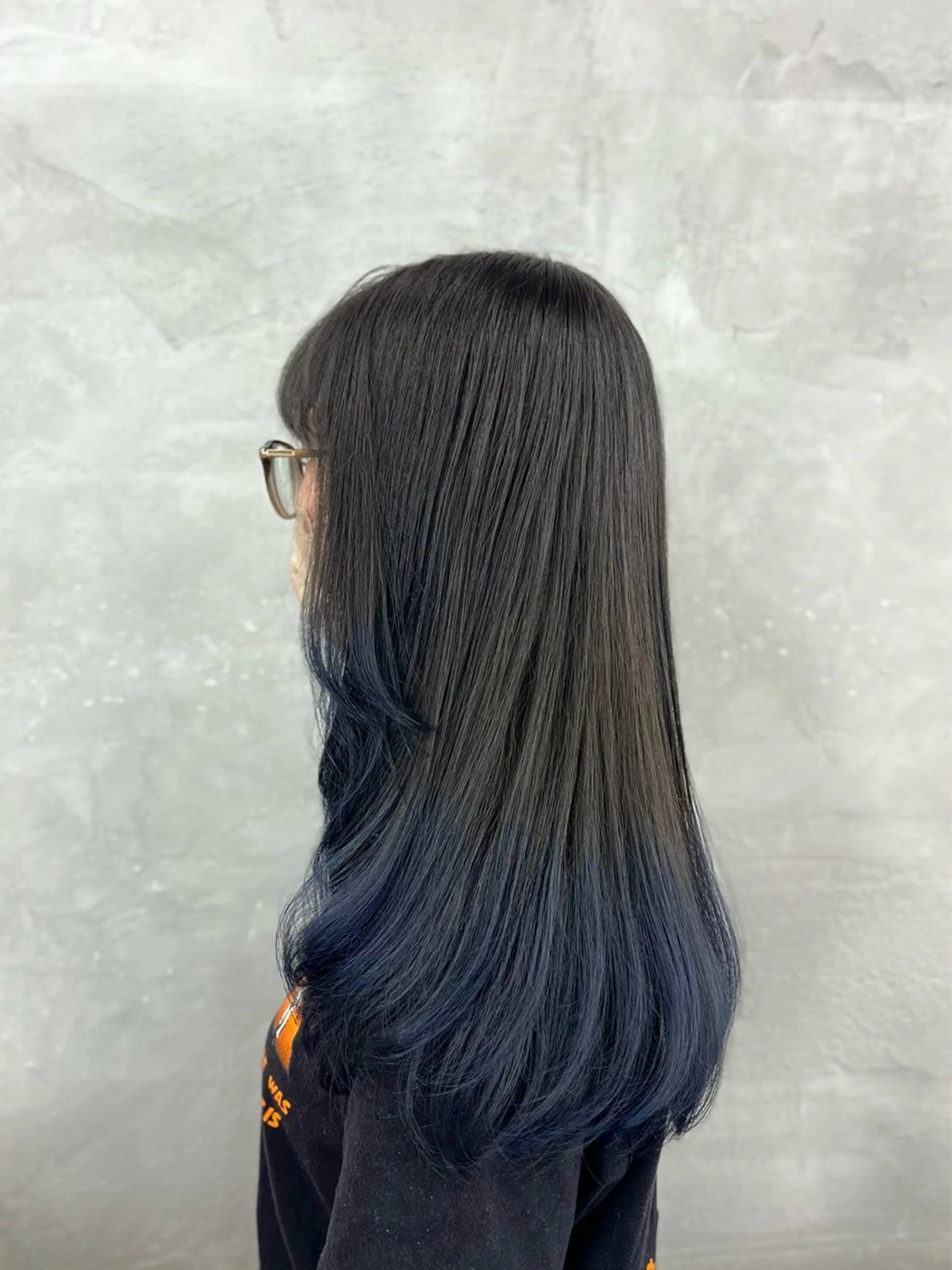 セミロング カラー カット ヘアカラー ナカジマ ハルカのヘアスタイル