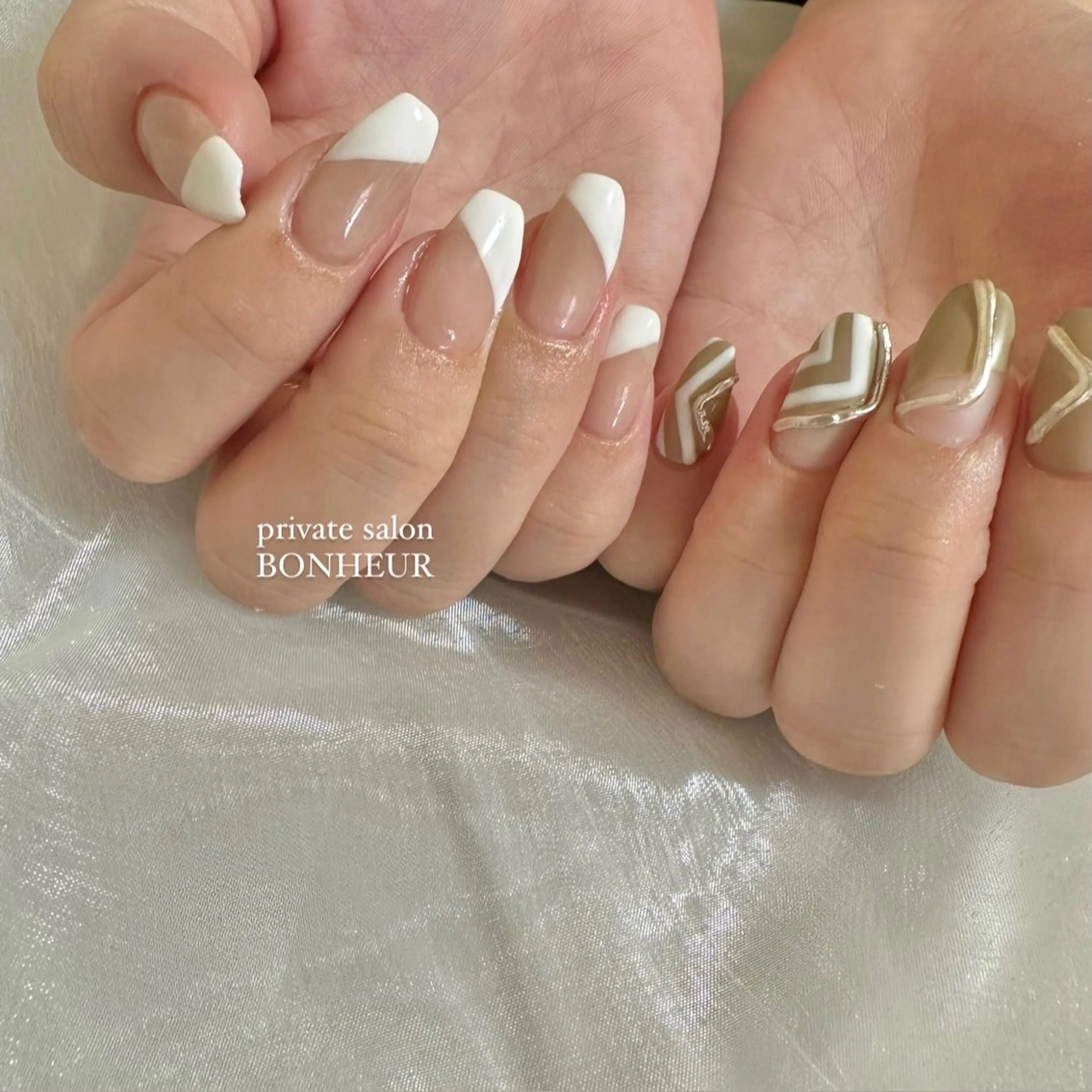 ネイル ハンドネイル BONHEUR Annaのネイルデザイン