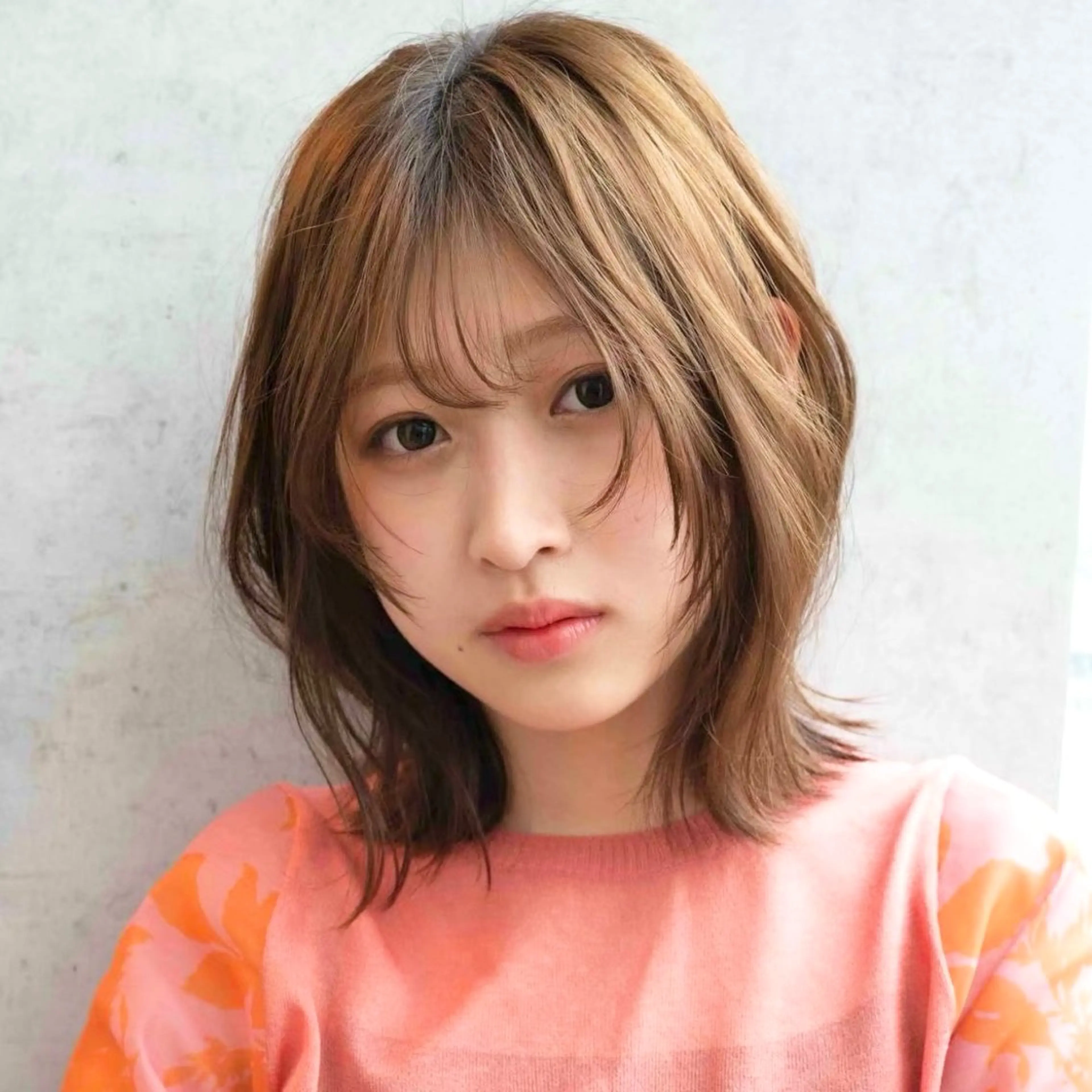 ミディアム ボブレイヤー ボブ レイヤーカット カット ヘアカラー トリートメント レイヤー/パーマ/ 艶カラー/💚千琴のヘアスタイル