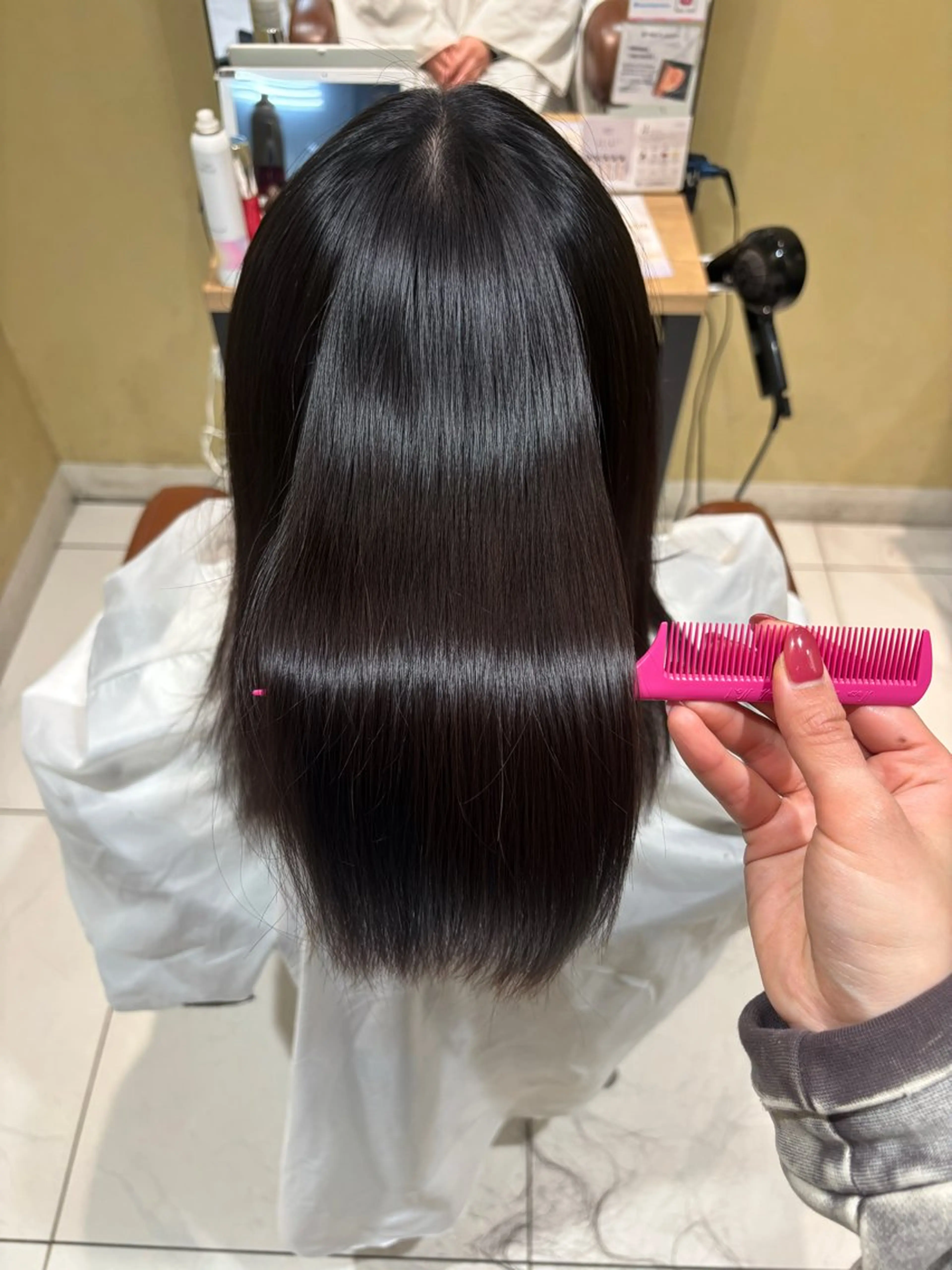 セミロング ヘアアレンジ カット トリートメント 髪質改善韓国レイヤー /艶カラー/miyuのヘアスタイル