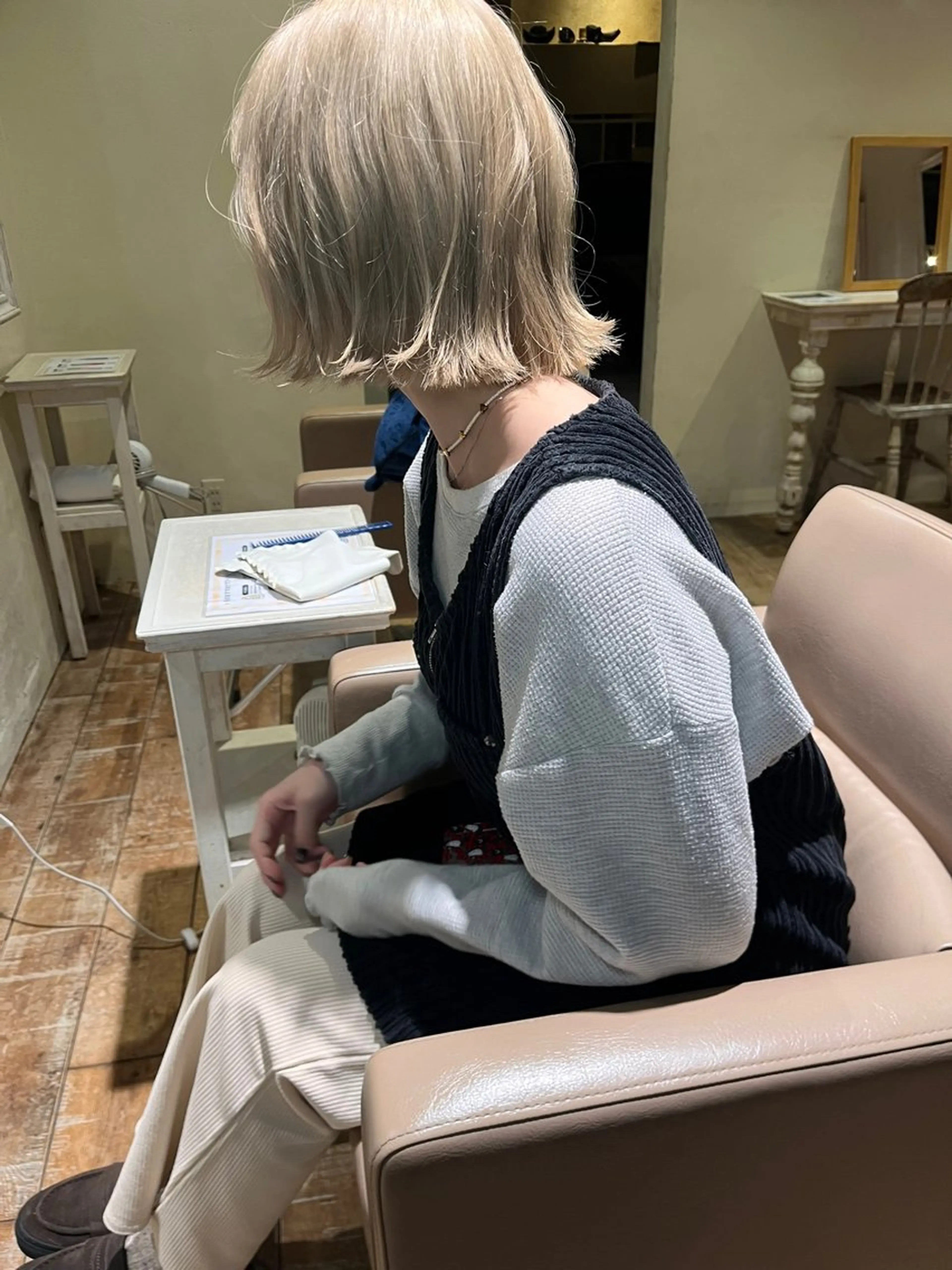 ショート ボブ カット トリートメント ボブ/レイヤー/ 梅田/天野川奈緒のヘアスタイル