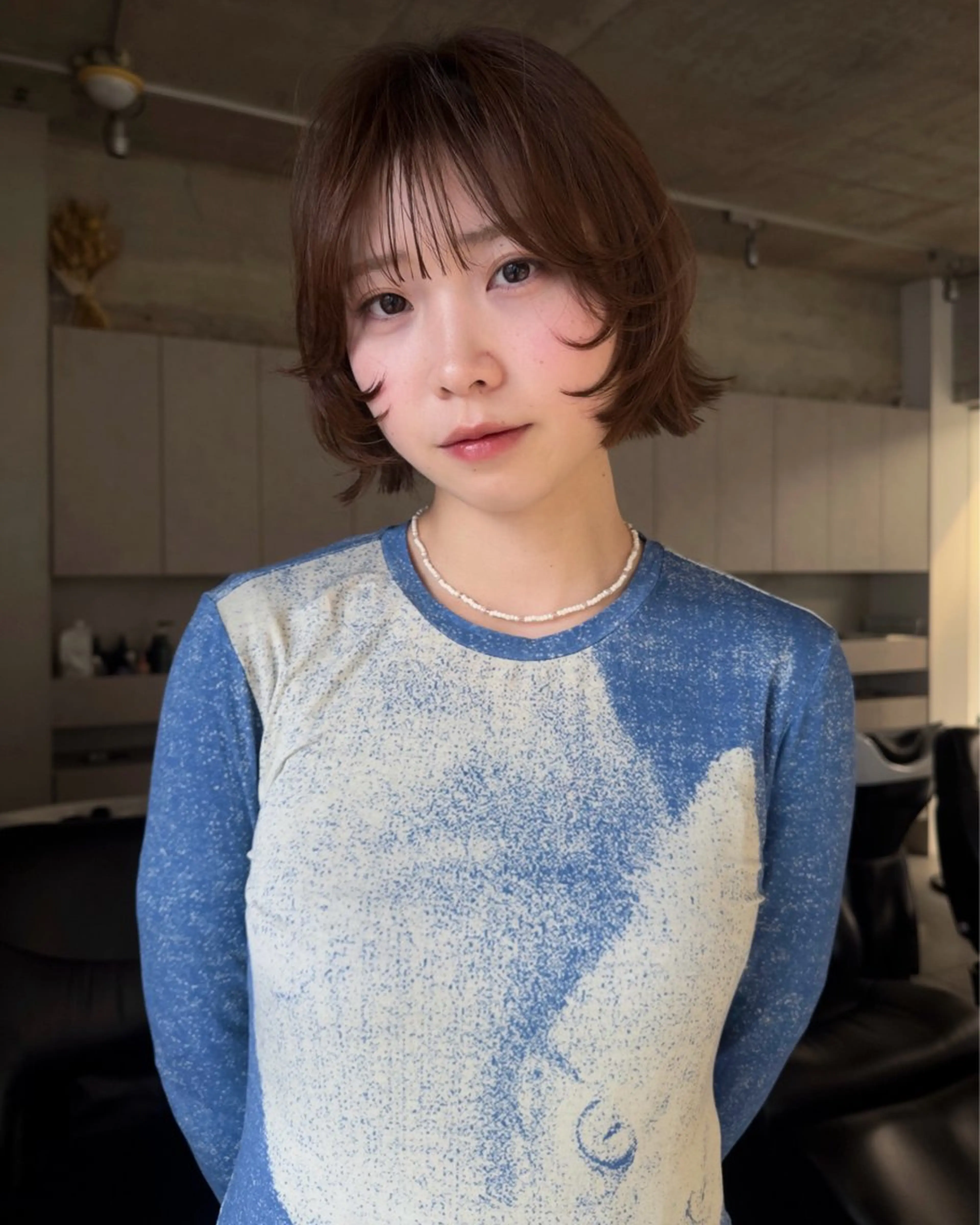 ショート カット ヘアカラー ボブ/似合わせ レイヤーcocomoのヘアスタイル