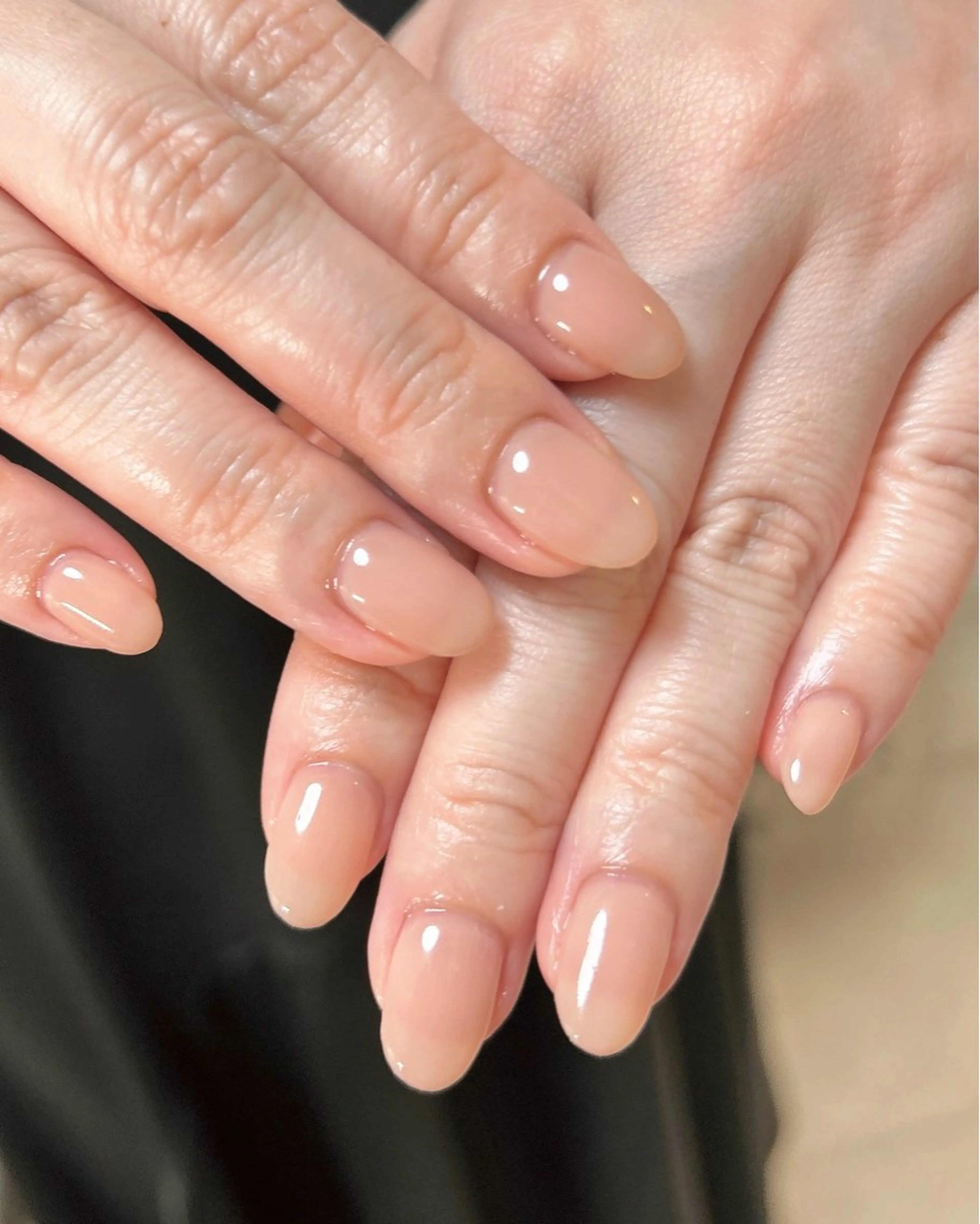 ネイル ワンカラーネイル ハンドネイル ten nail salon　かえでのネイルデザイン