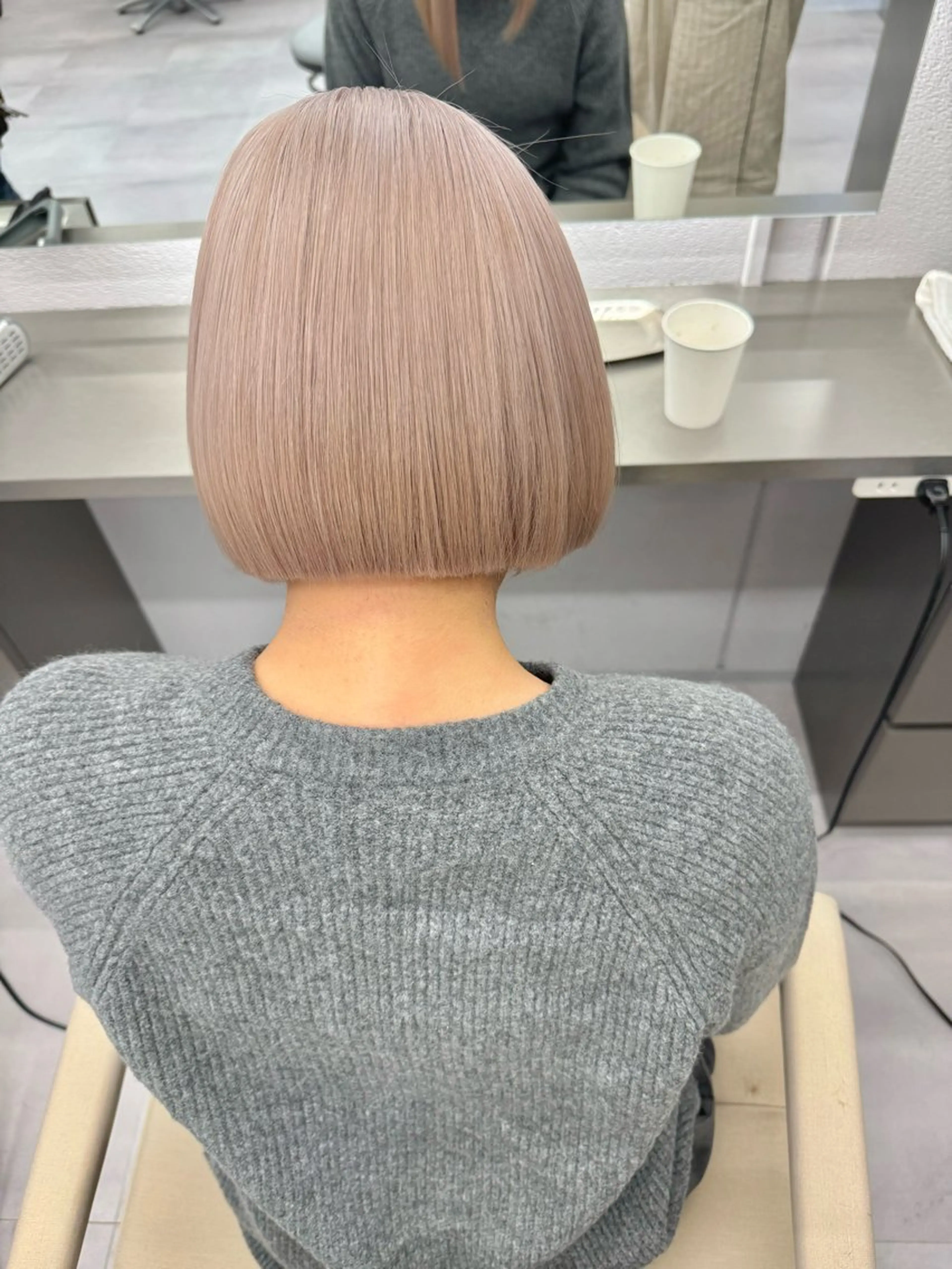 ミディアム ヘアカラー ハイトーン/名古屋 Hinakiのヘアスタイル