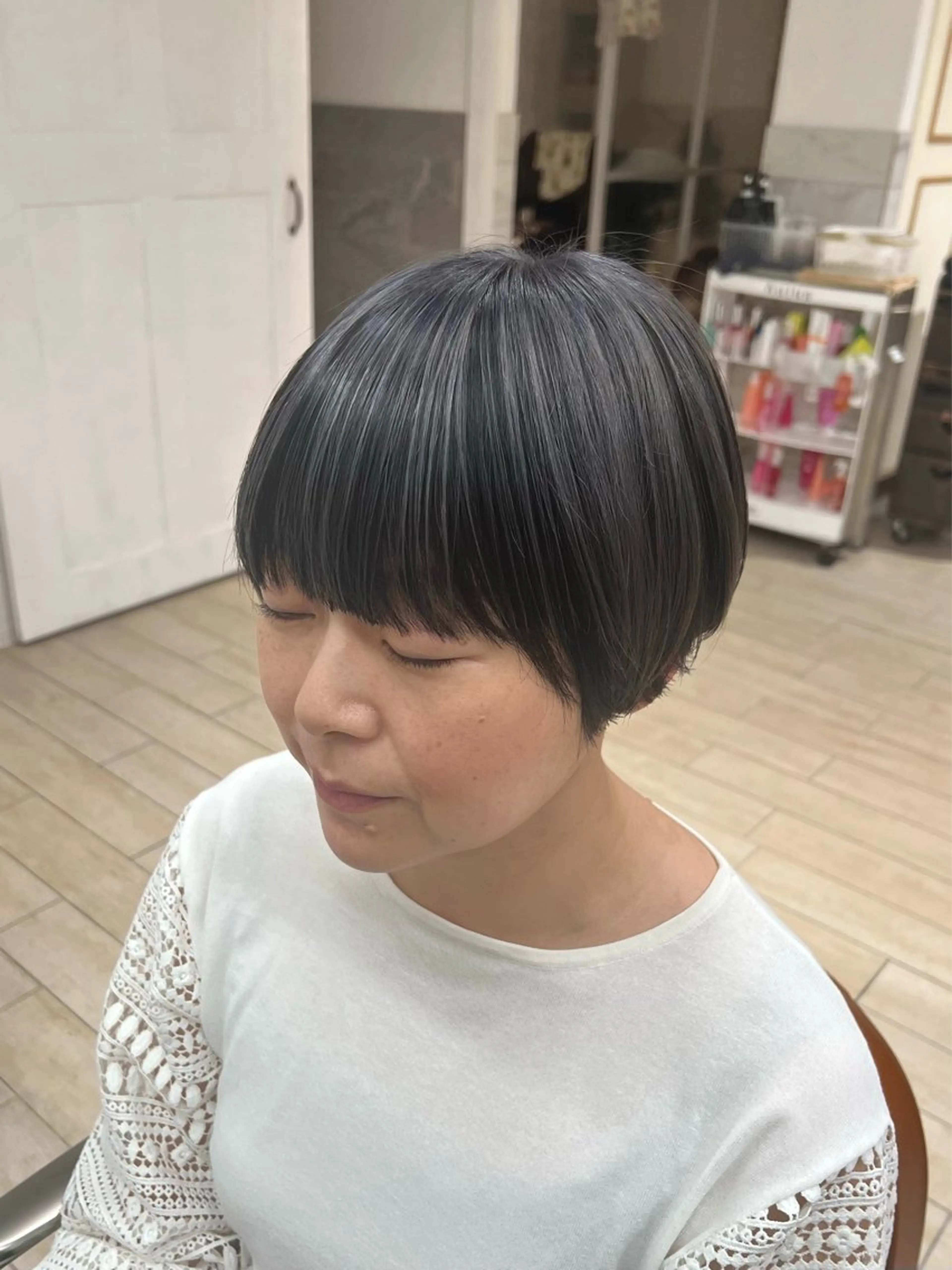 ショート カラー ハイライトカラー ハイライト ショートヘア ヘアカラー カット/カラーモデル 募集 セイノチヒロのヘアスタイル