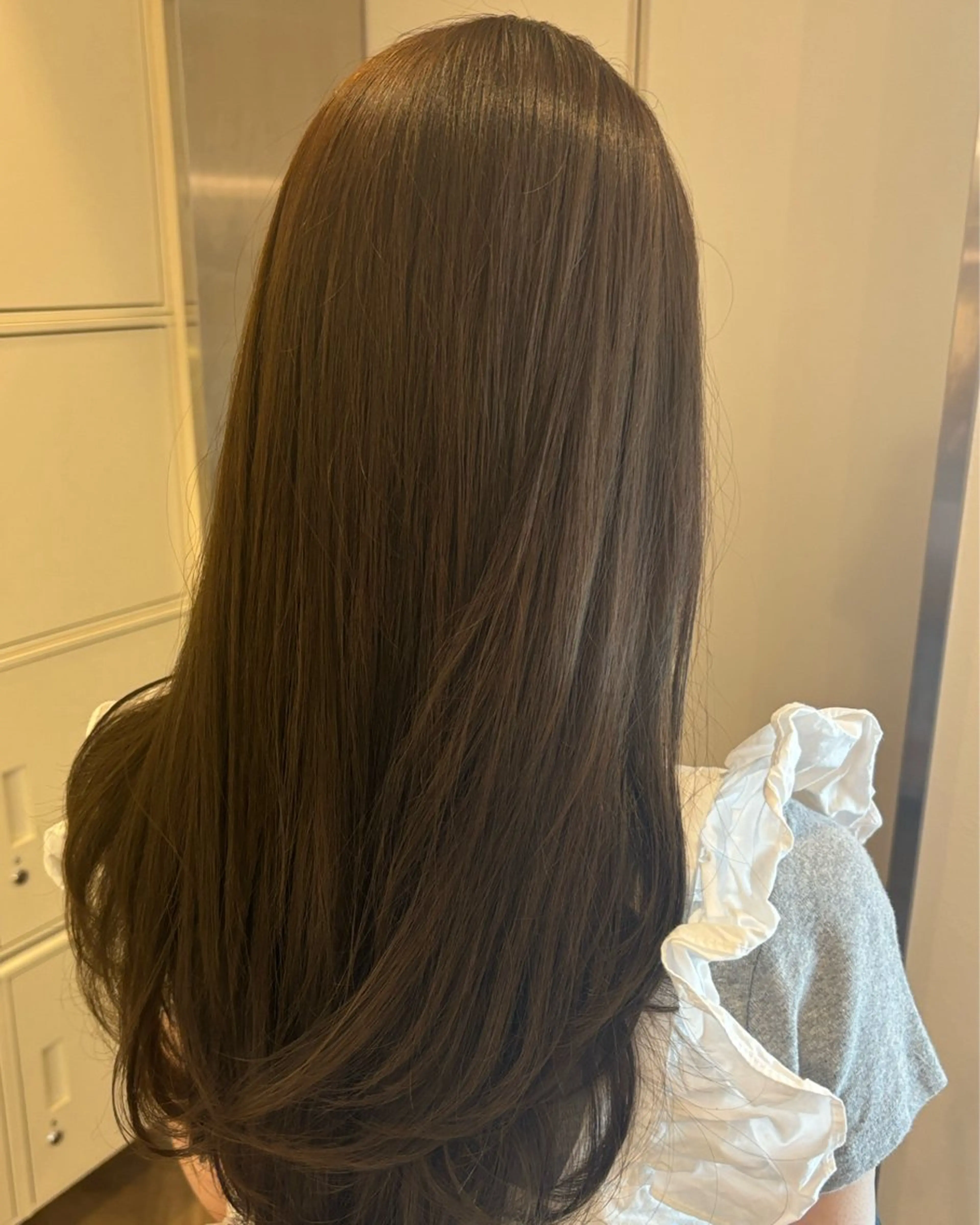 ロング カラー ヘアカラー トリートメント ミルクティ/ピンク/ レイヤー/yuriaのヘアスタイル