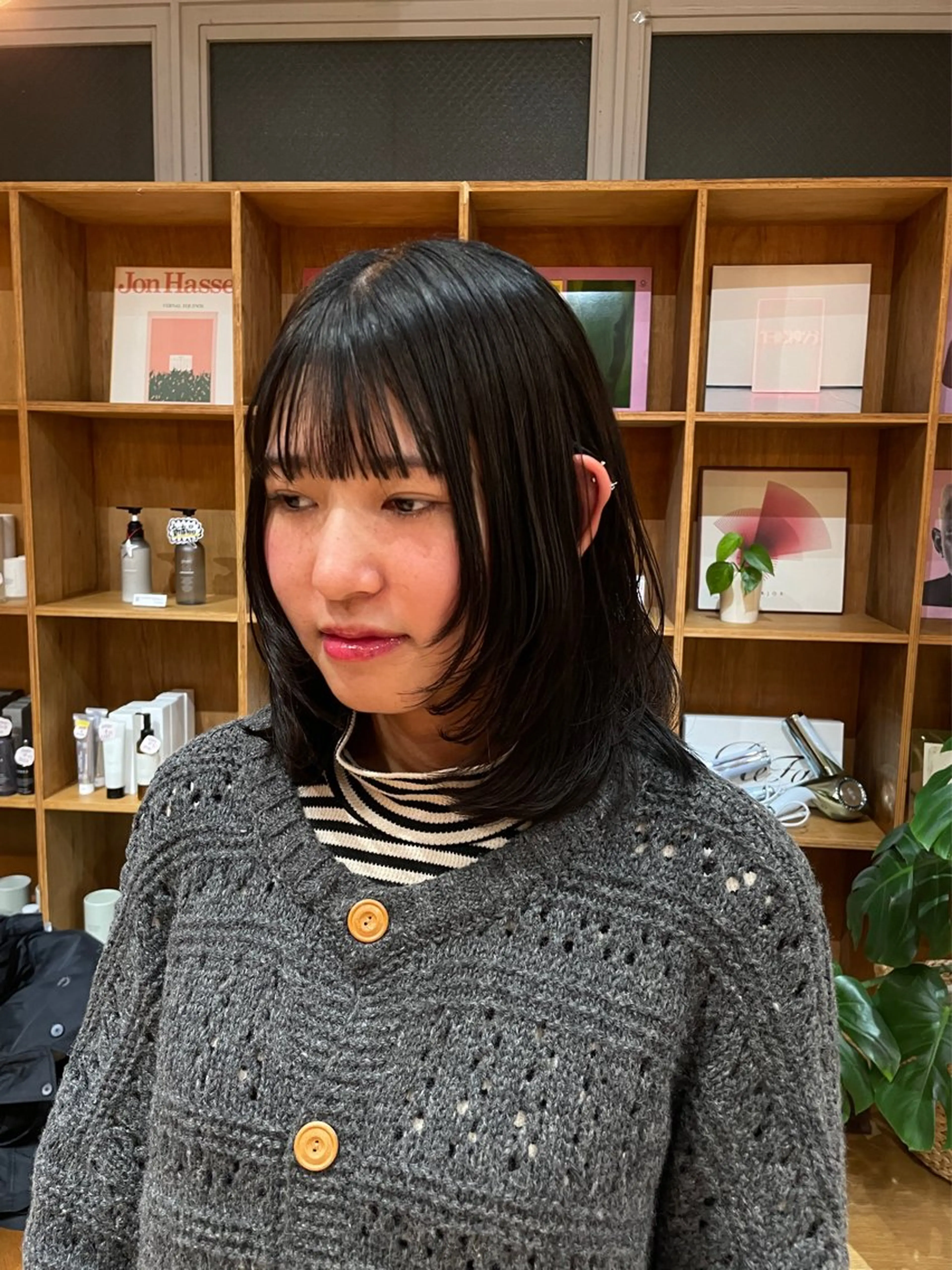 ミディアム レイヤーカット 縮毛矯正/レイヤー /ひかるのヘアスタイル