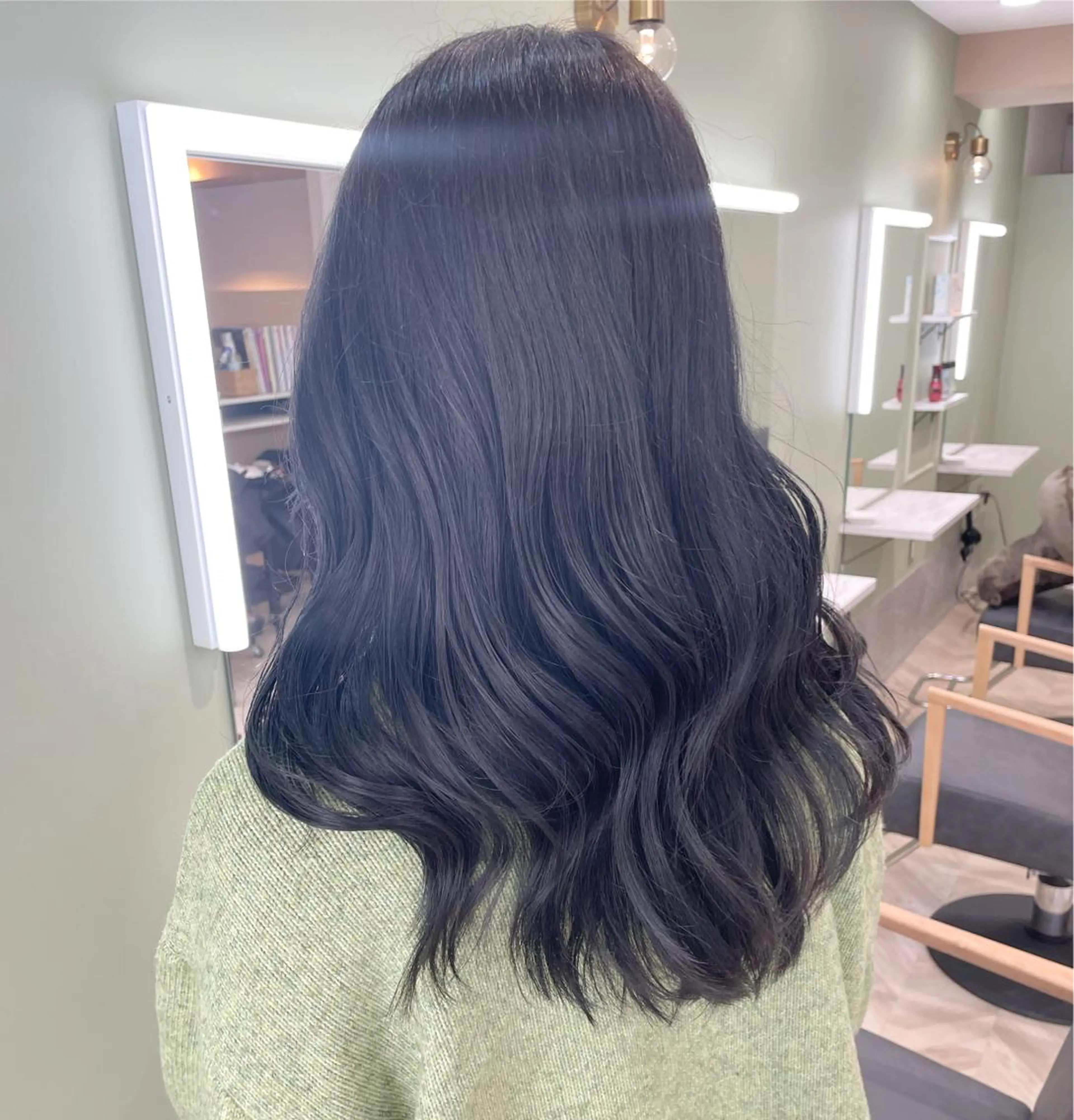 ロング rina／ベージュ ワンホン/韓国ヘアのヘアスタイル