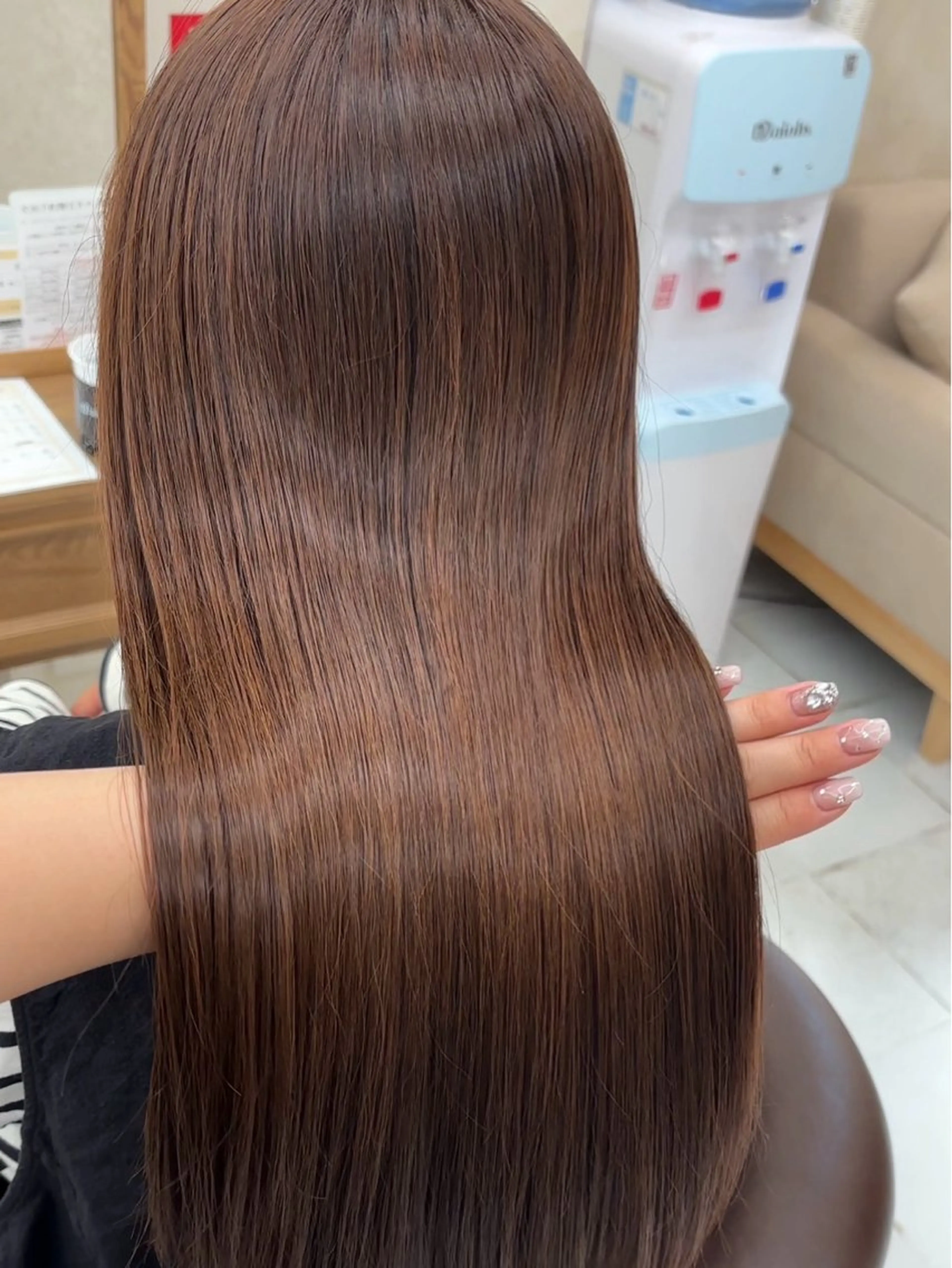 ロング 髪質改善 トリートメント 外人風ハイライト/ ブリーチなしカラーのヘアスタイル