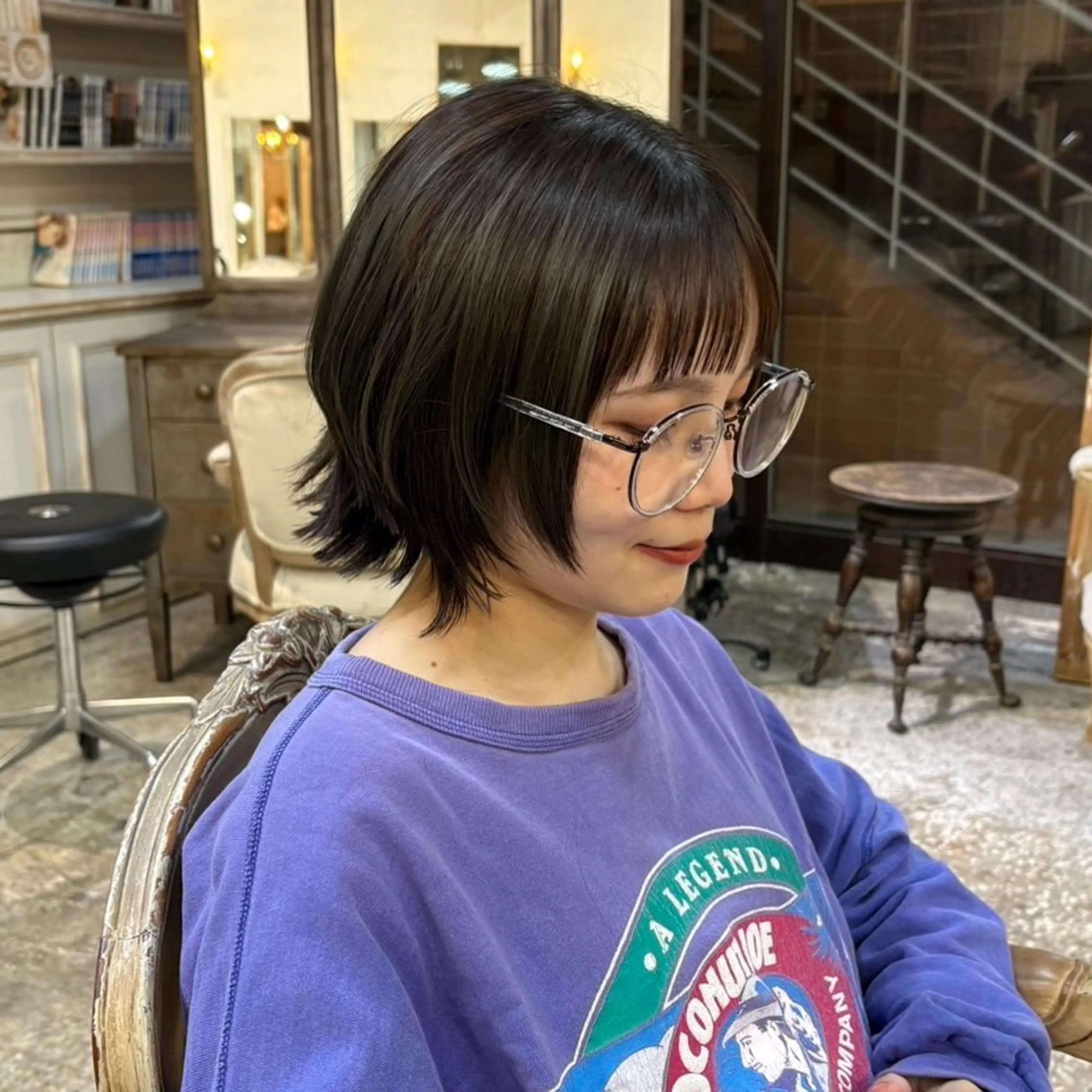 ショート カラー カット ヘアカラー トリートメント 赤みゼロ/透明感 カラー🌿KANTAのヘアスタイル