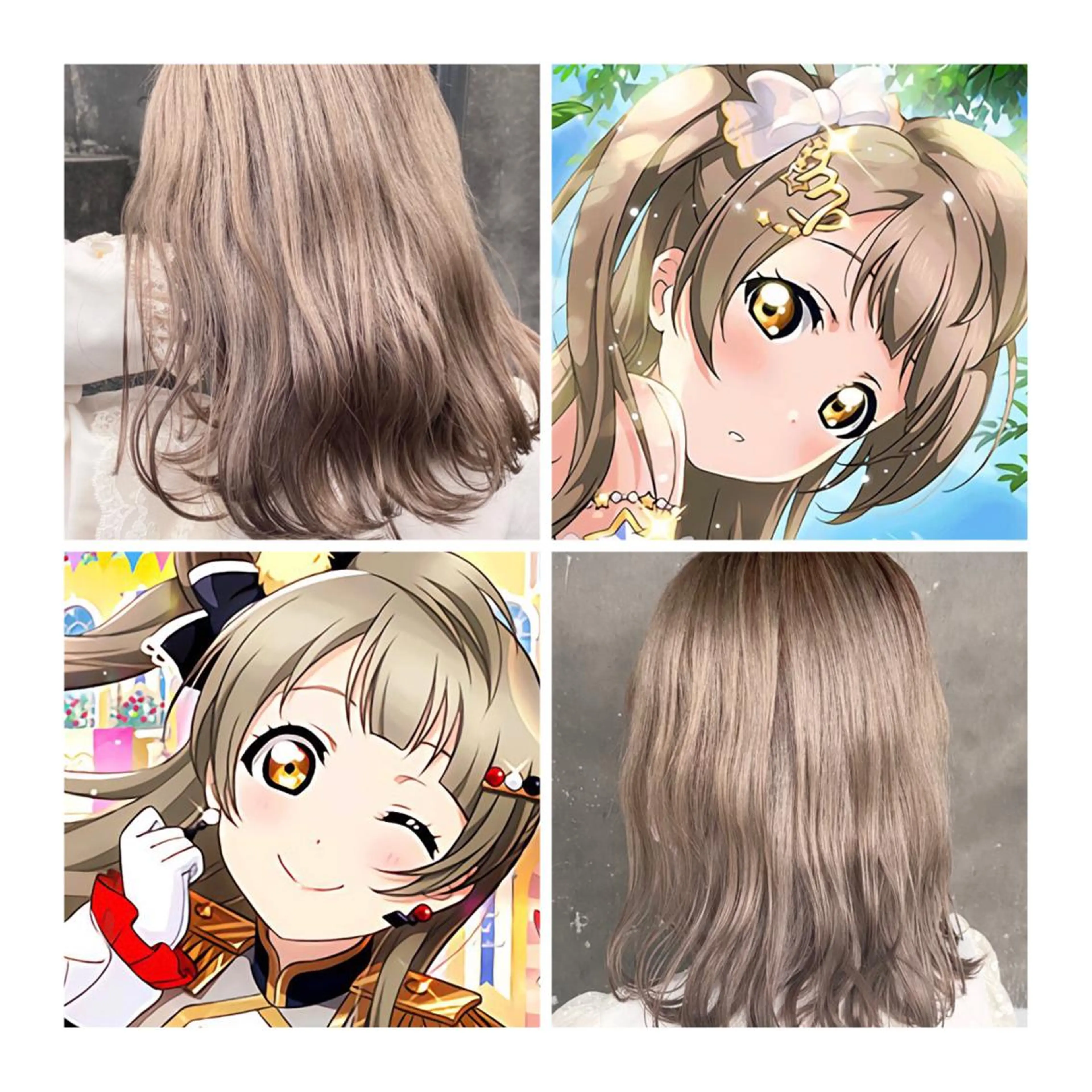 ミディアム カラー ベージュカラー GARU-ガル-所属・TSUNO🦖 派手髪/オタク美容師のヘアスタイル