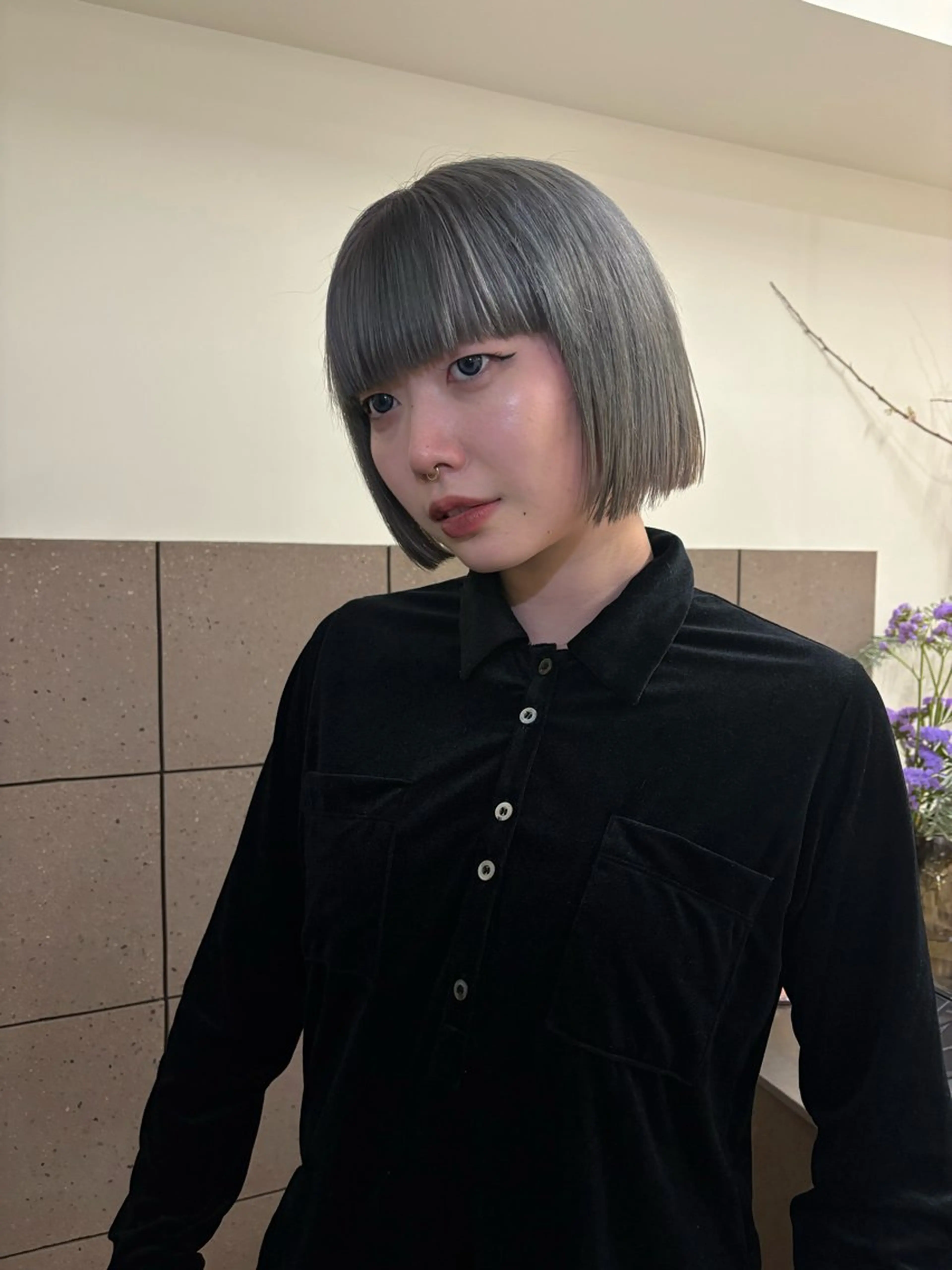 ミディアム カット ヘアカラー トリートメント natsuki /HUI 金山のヘアスタイル