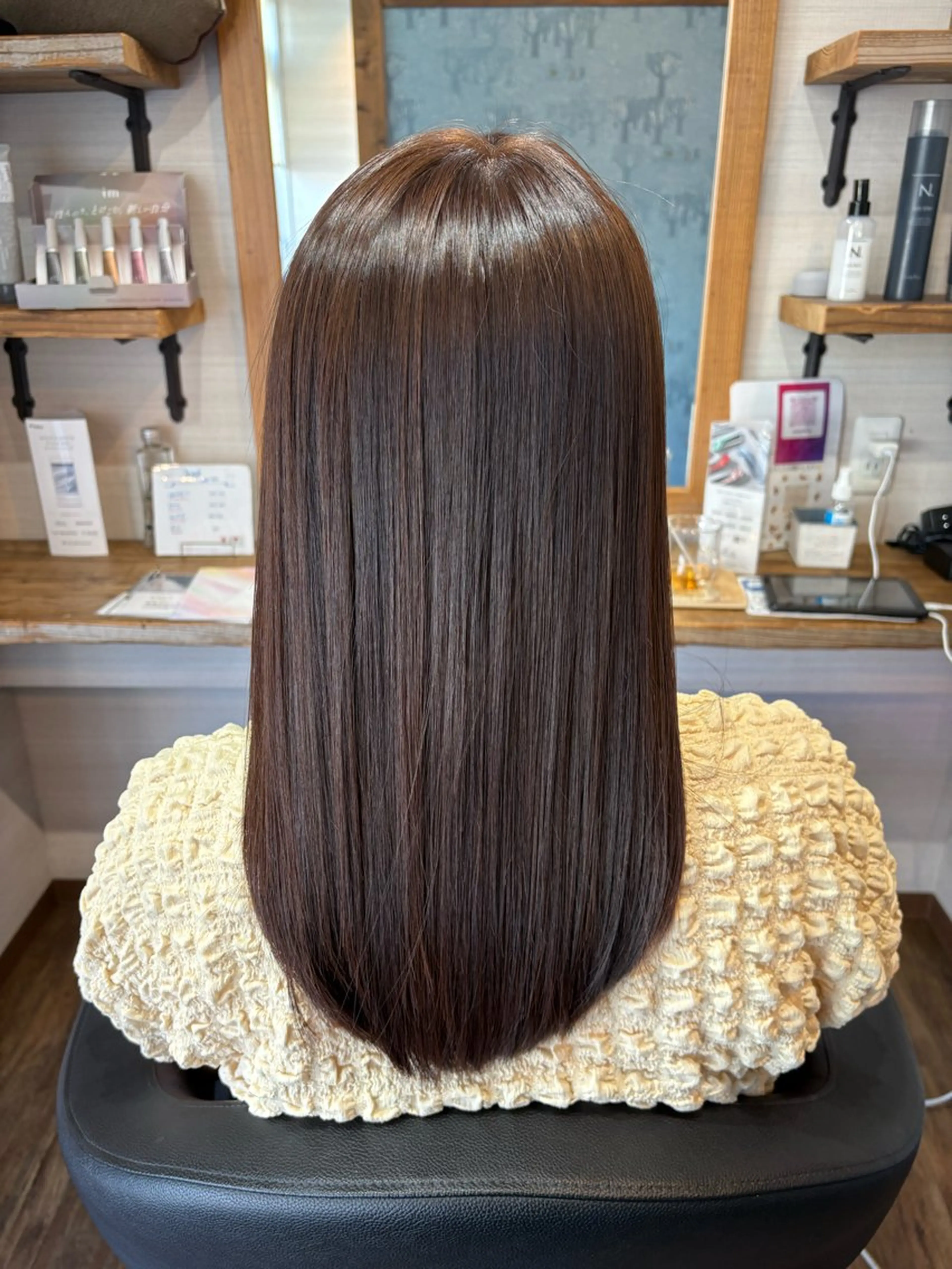 ロング トリートメント ヘアカラー トリートメント 【髪質改善都賀】 chisatan🍊のヘアスタイル