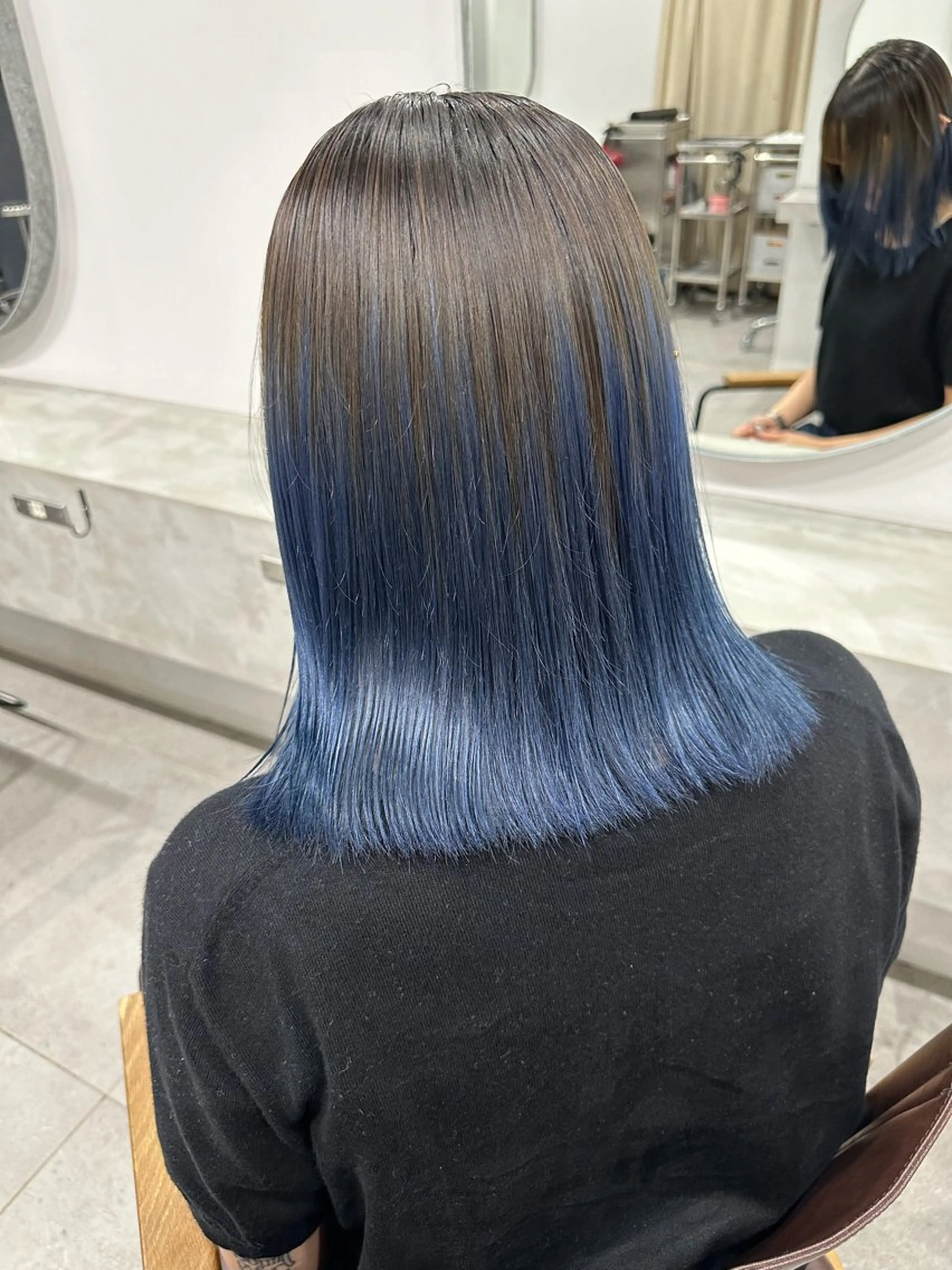 ミディアム カラー ヘアカラー トリートメント clan所属・志賀 海音のヘアスタイル