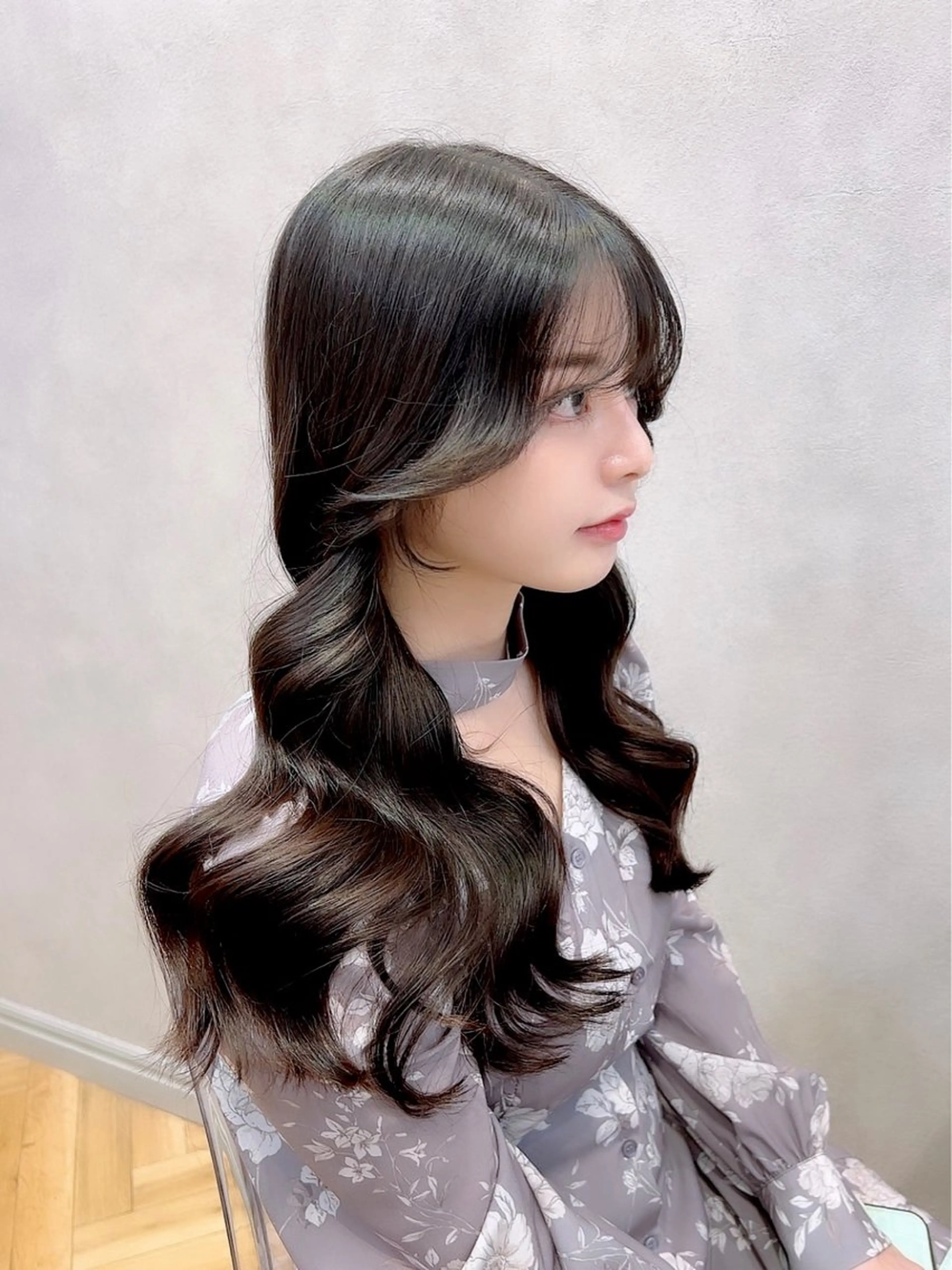 ロング ヘアアレンジ ヨシンモリ 韓国風ヘア レイヤーカット トリートメント カット トリートメント 🩷韓国ヘア/ミディ アム🩷Maikaのヘアスタイル