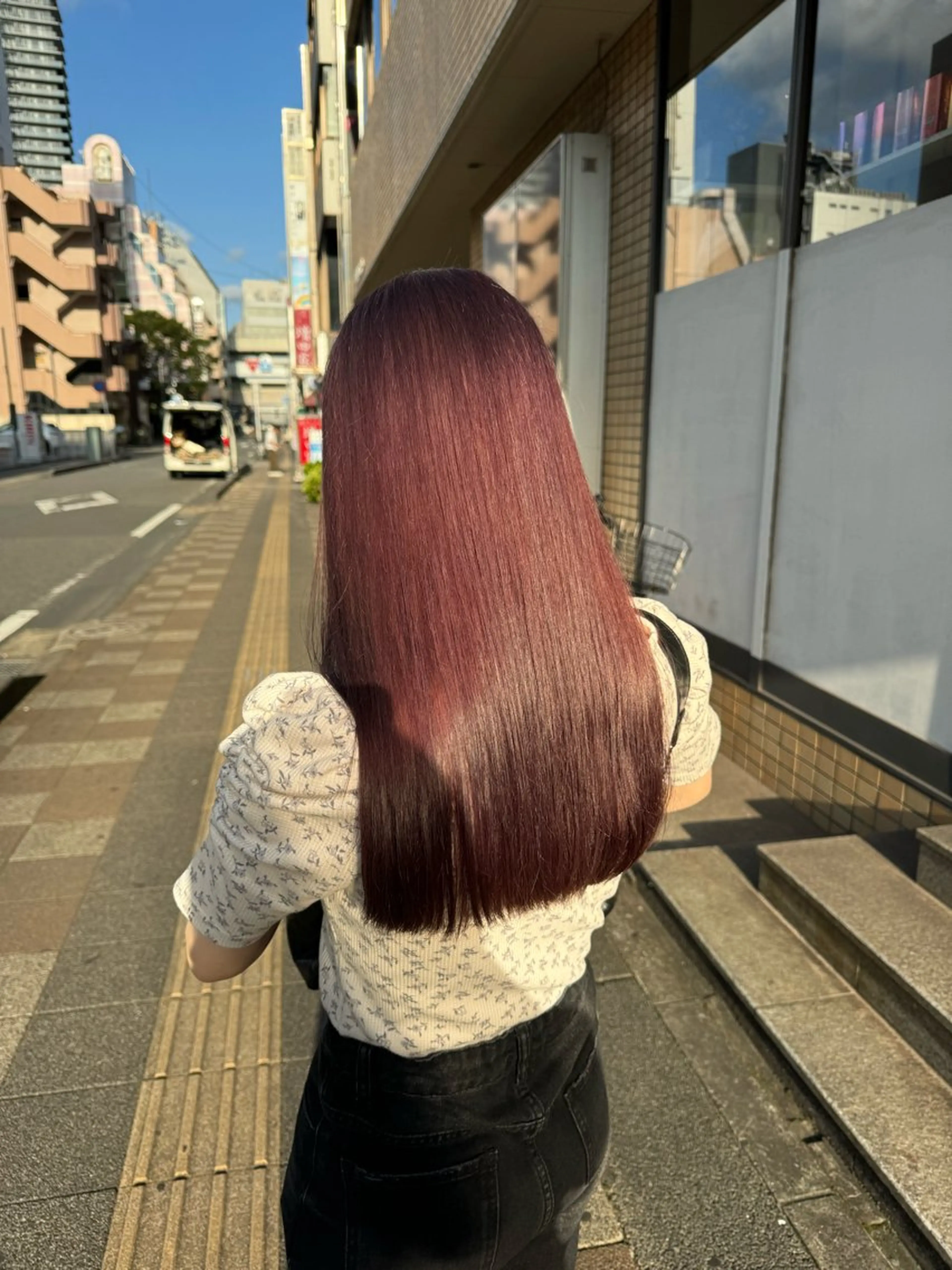 ロング 米元 春奈のヘアスタイル