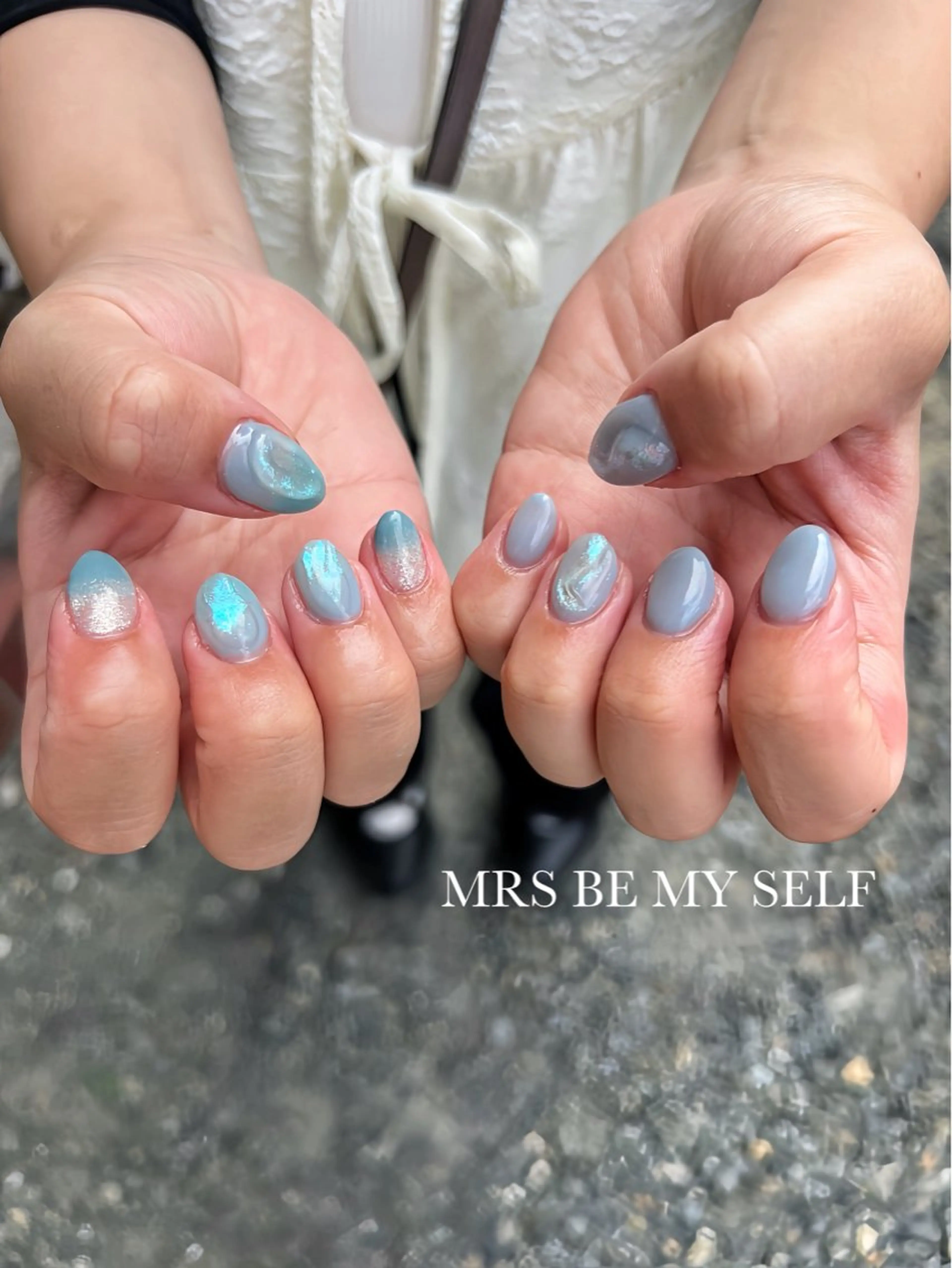 ネイル ニュアンスネイル ぷっくりネイル ハンドネイル MRS/ miyu🎀のネイルデザイン