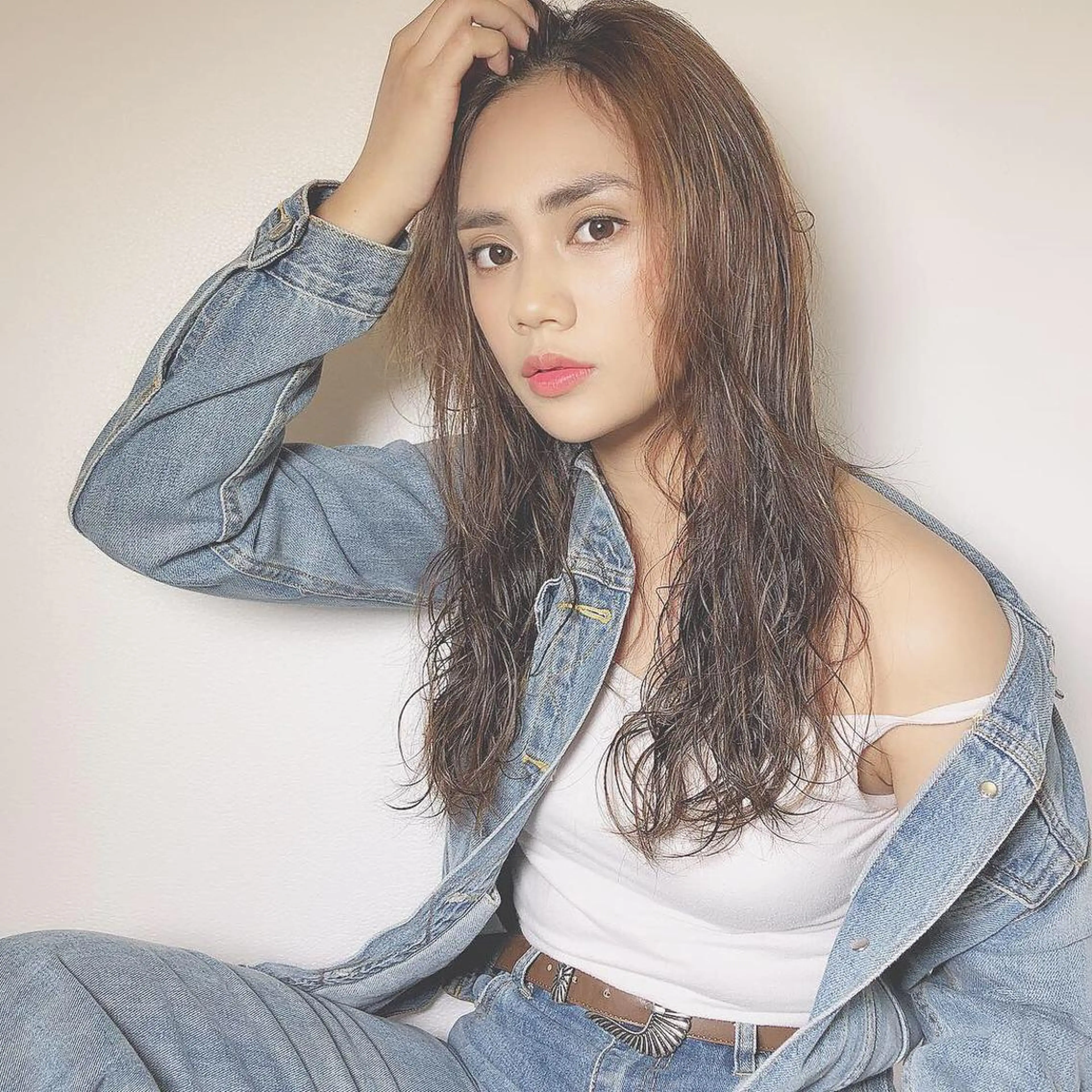 ロング パーマ 店長/mao/ 前髪/顔周りカットのヘアスタイル