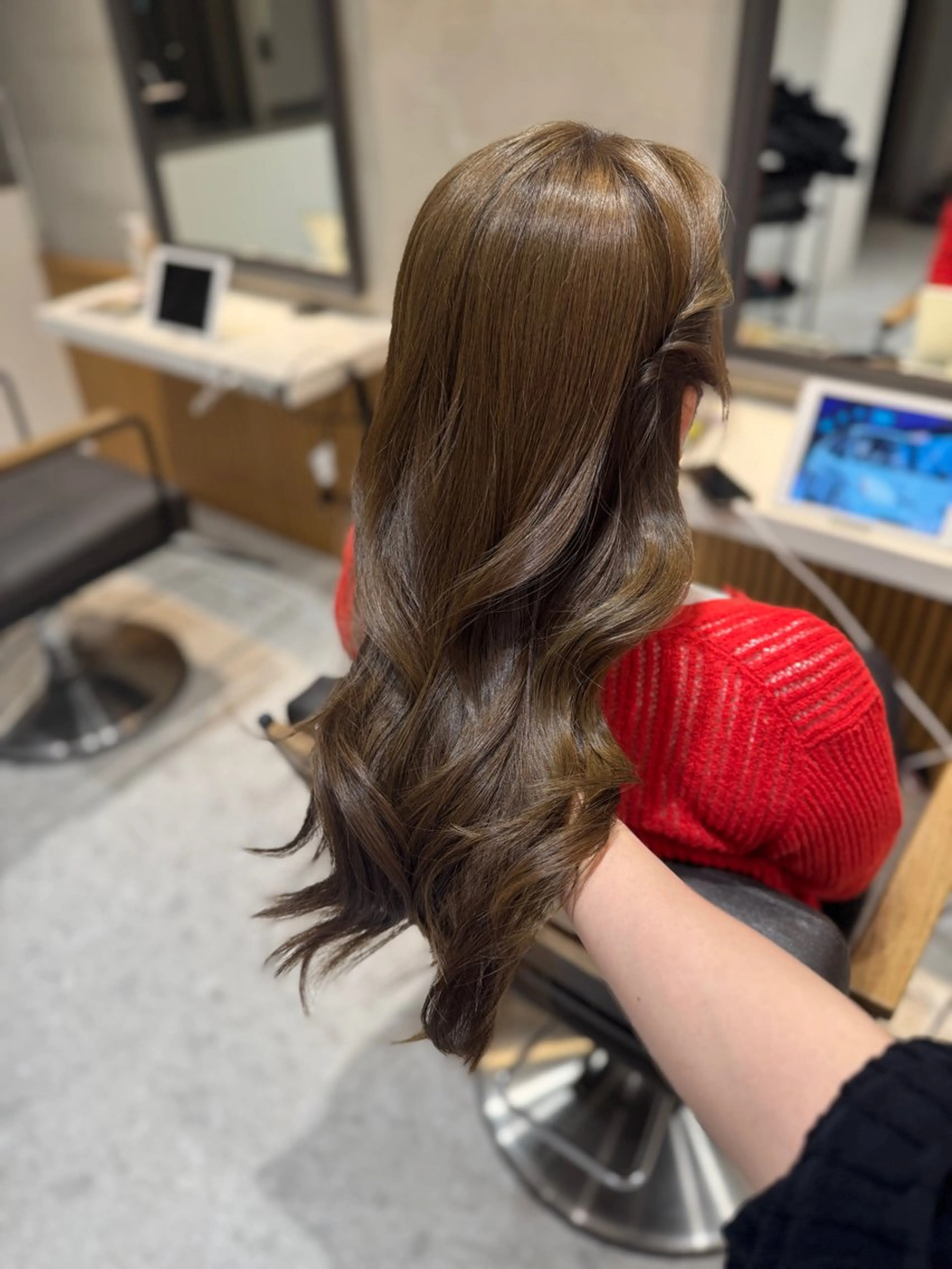 ロング カラー ブリーチなしWカラー ヘアセット🎀はるかのヘアスタイル