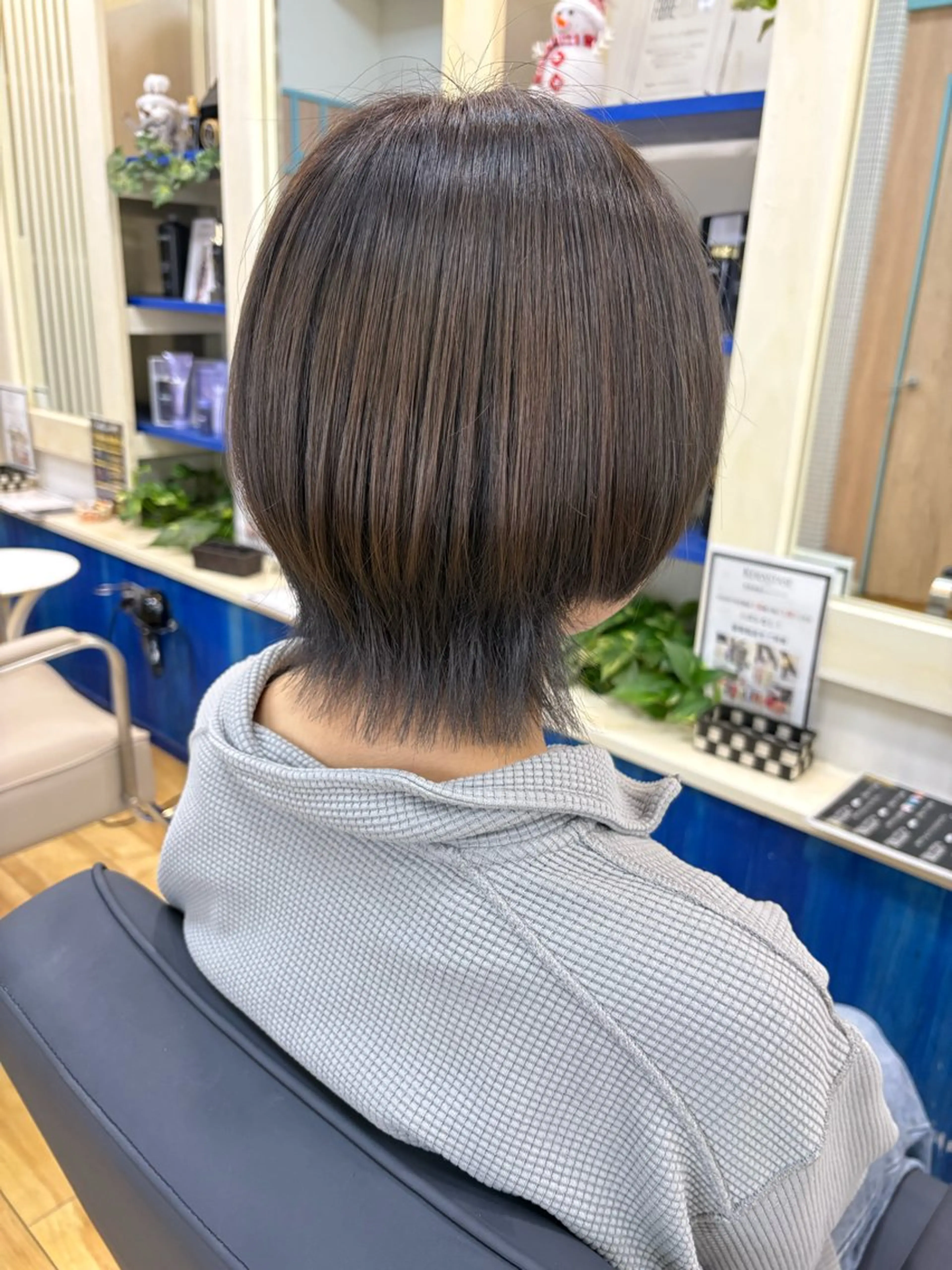 ミディアム カラー カット ヘアカラー 細川武琉/艶カラー /Aqua limeのヘアスタイル