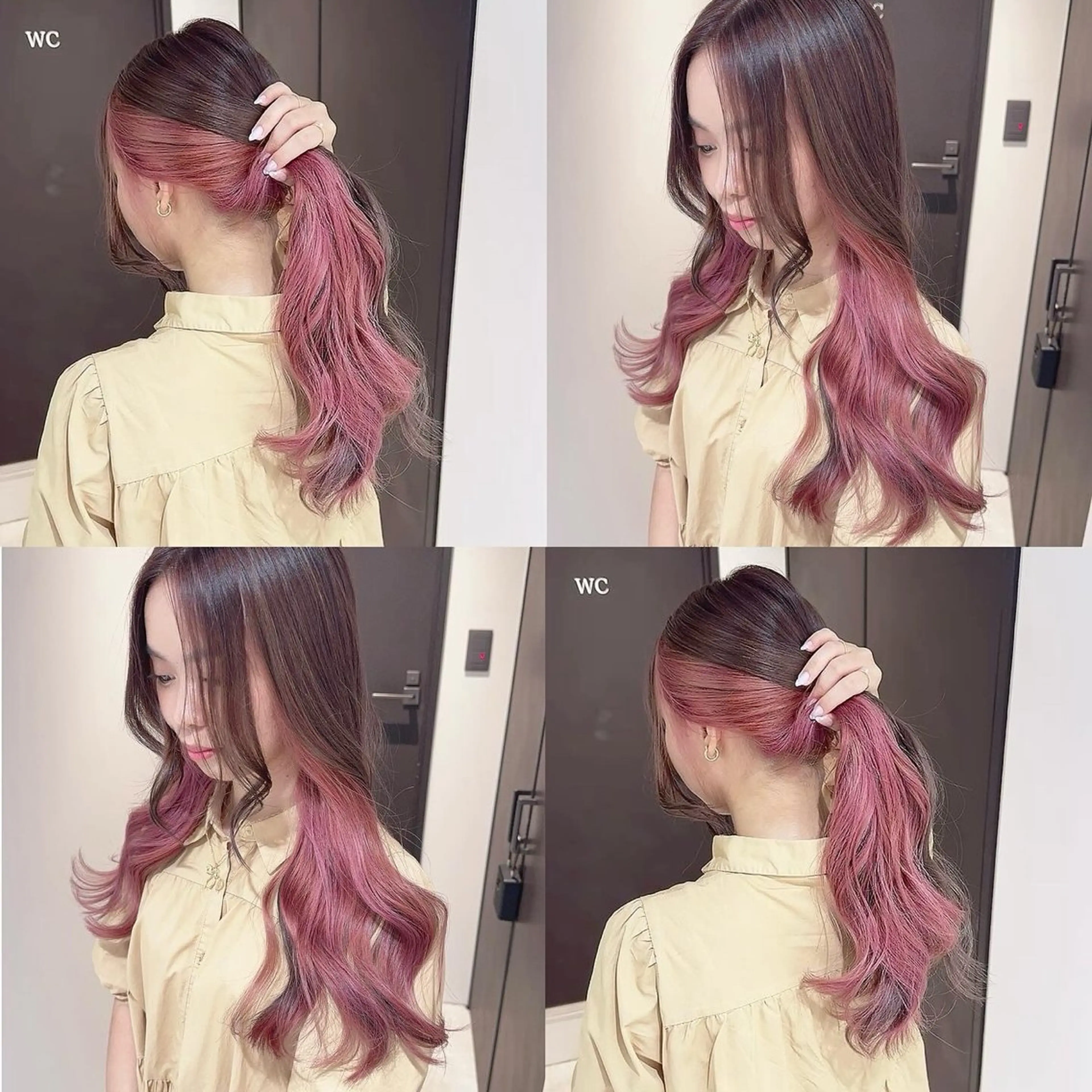 カラー ヘアカラー トリートメント 渋谷:インナーカラー ／🍒エリカ🍒のヘアスタイル