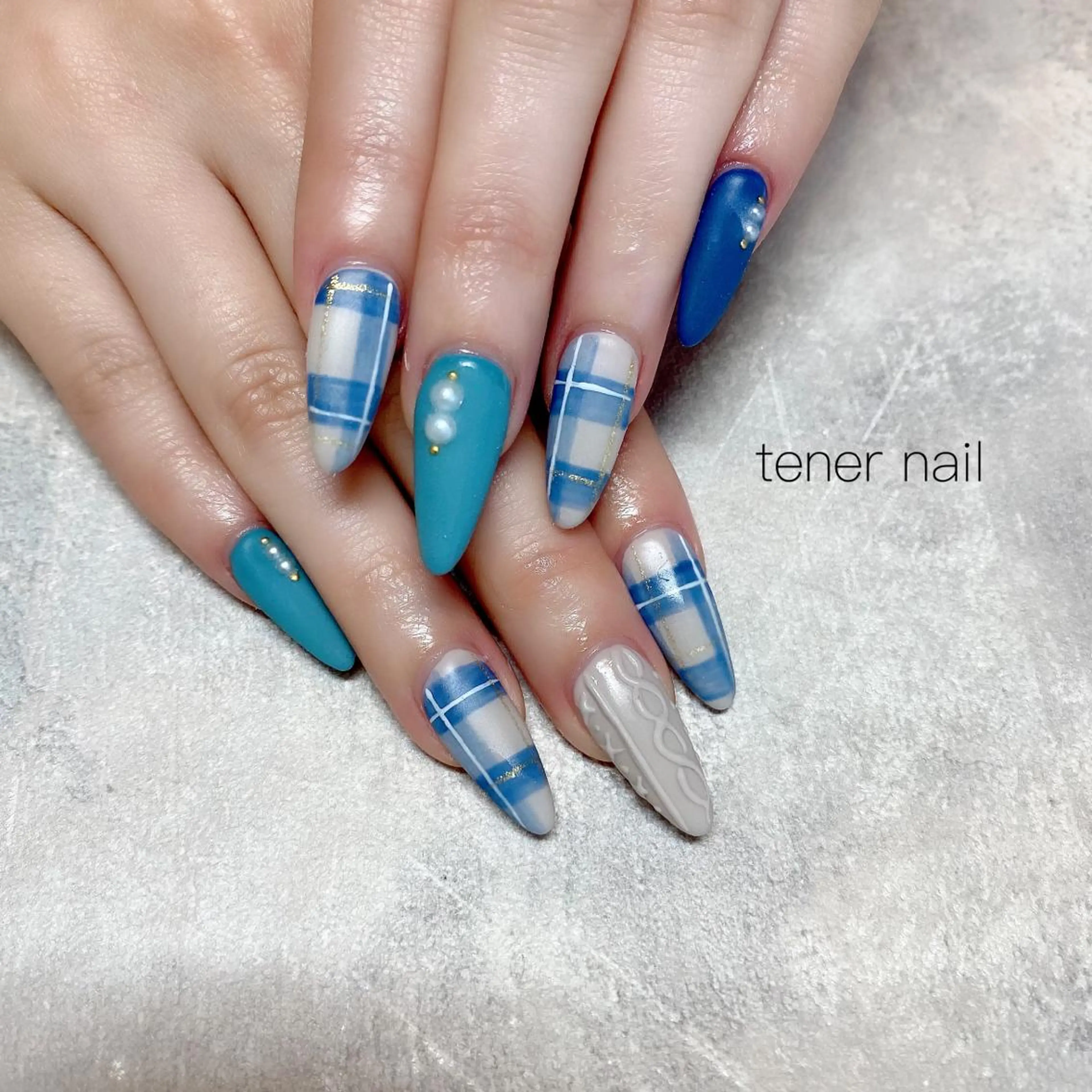 ネイル マットネイル スカルプネイル tener  nail  テネルネイル所属・テネルネイル tener nailのネイルデザイン