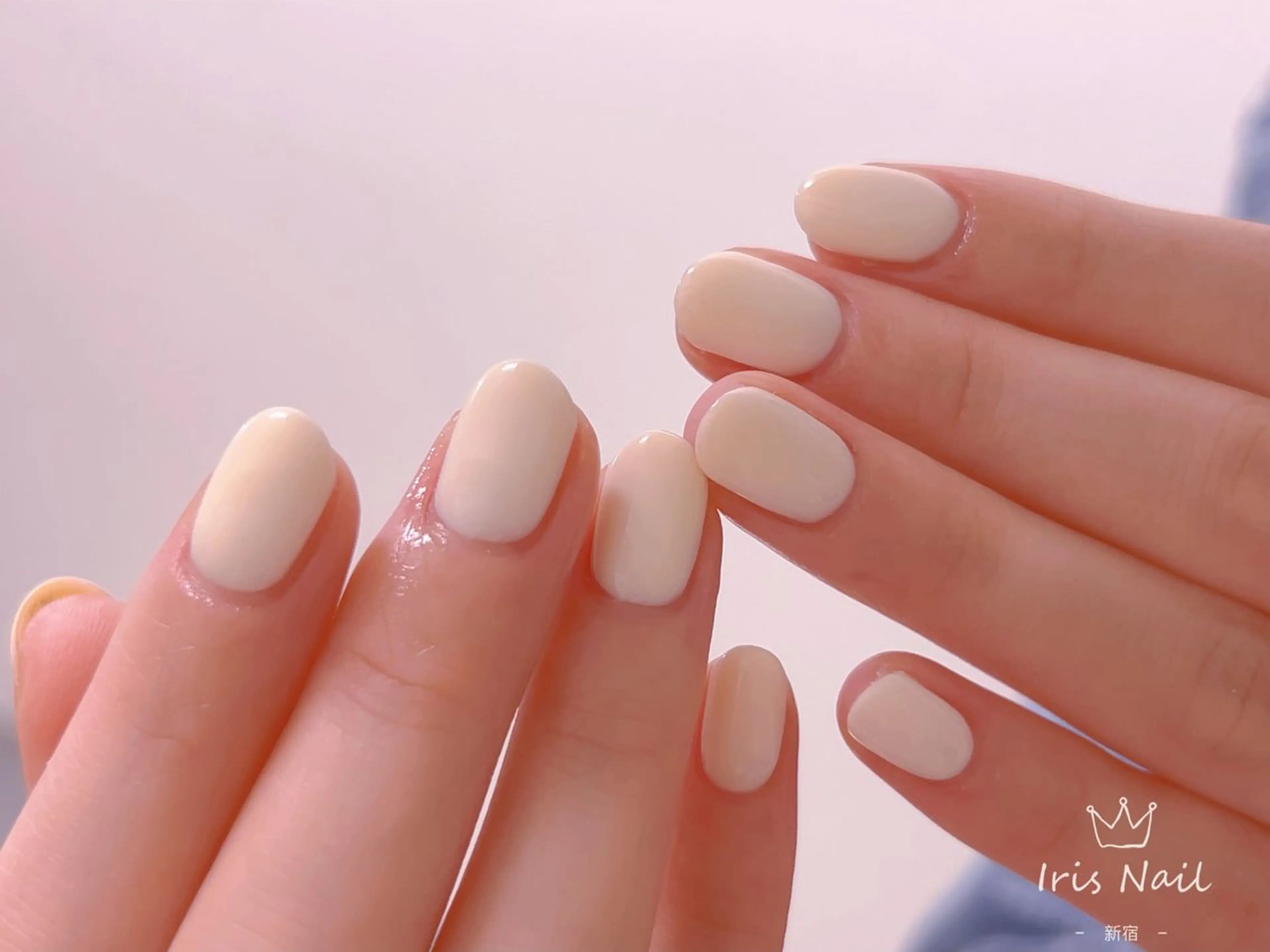 ネイル フレンチネイル ジェルネイル グラデーション 韓国ネイル マグネットネイル 【長さ出し】 IRIS NAILのネイルデザイン