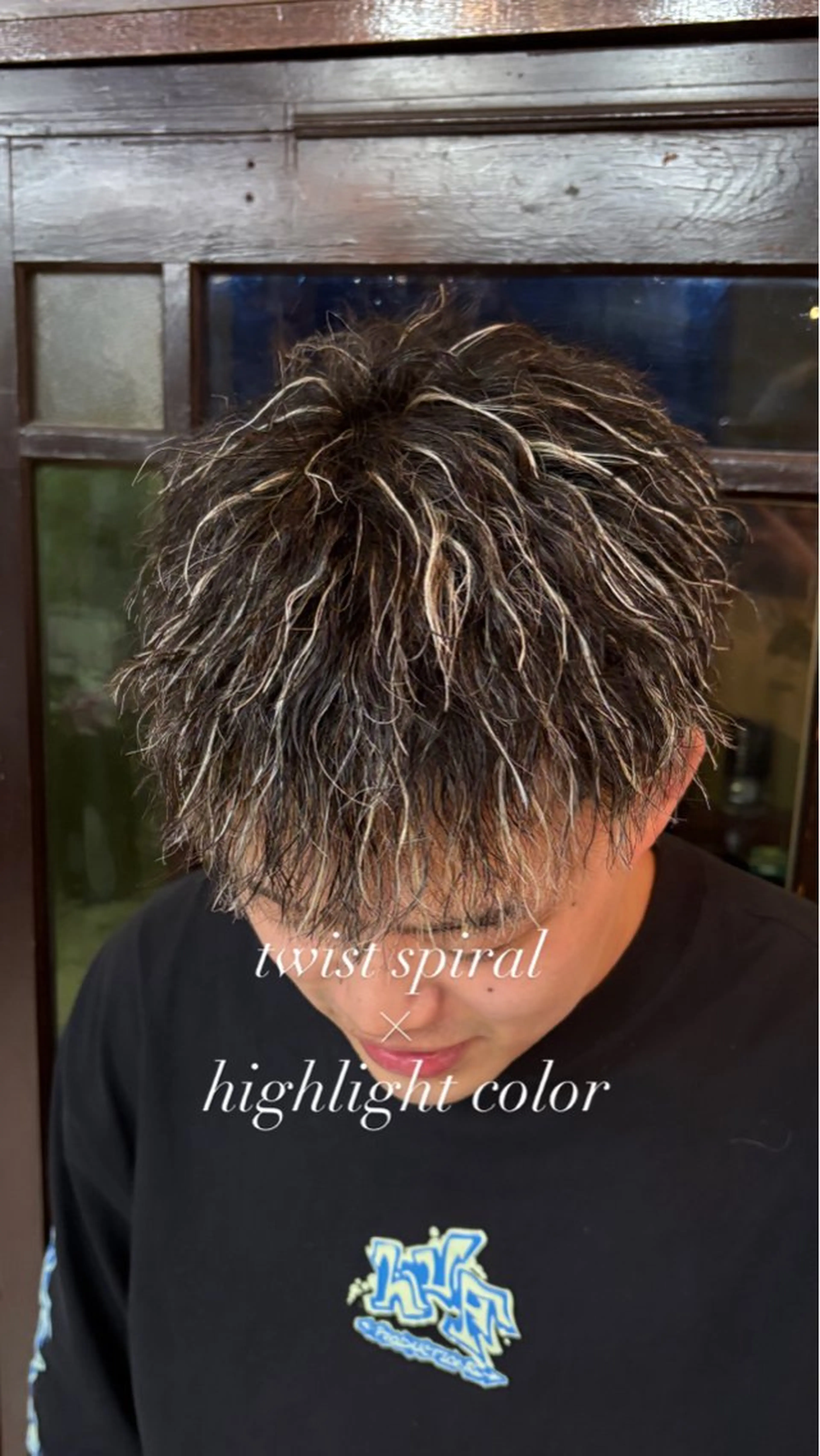 ショート パーマ ハイライト 山本拓実 立川美容師のヘアスタイル