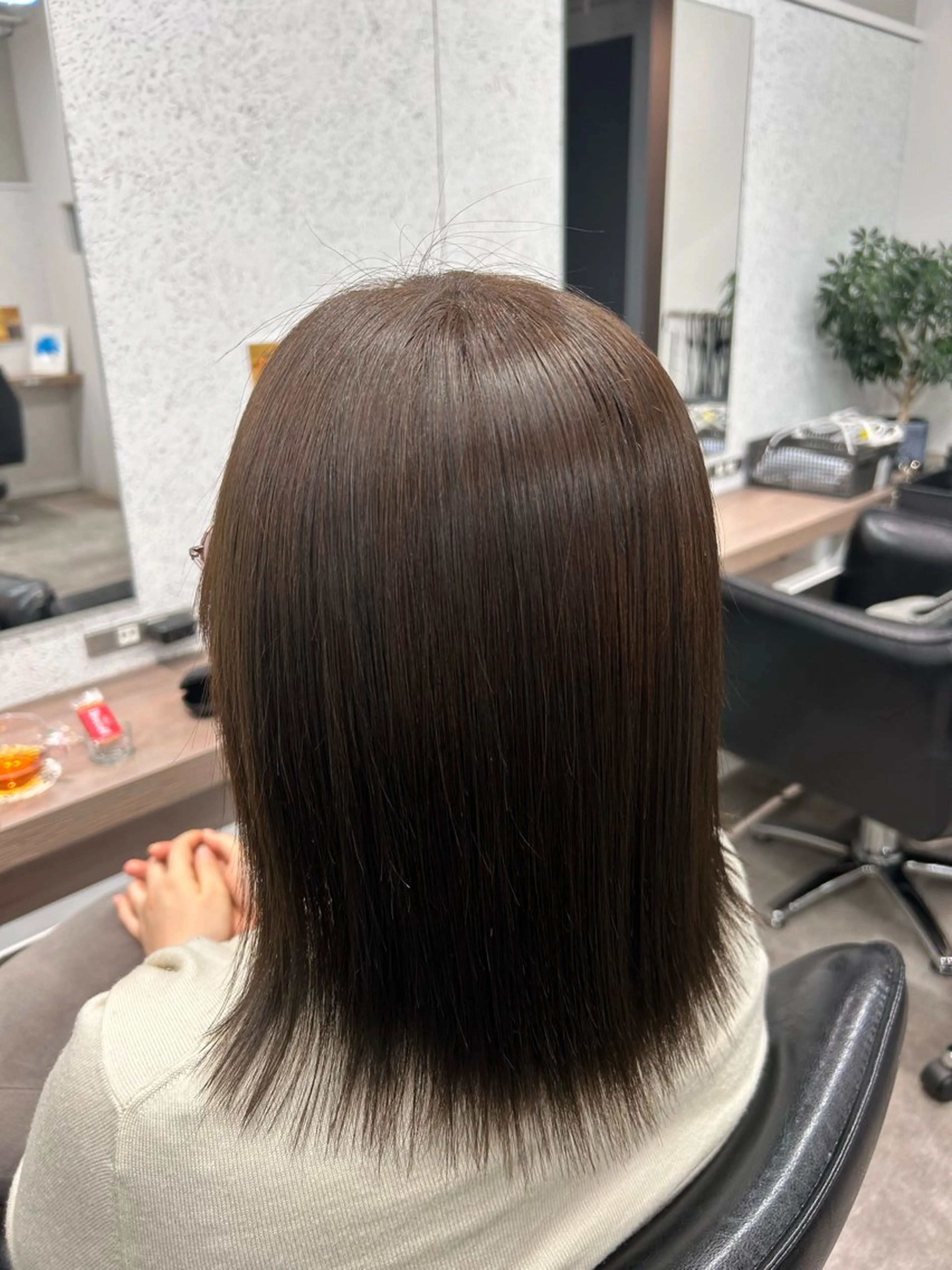 ミディアム ボブ/透明感カラー/ 髪質改善/🌙/ルナのヘアスタイル