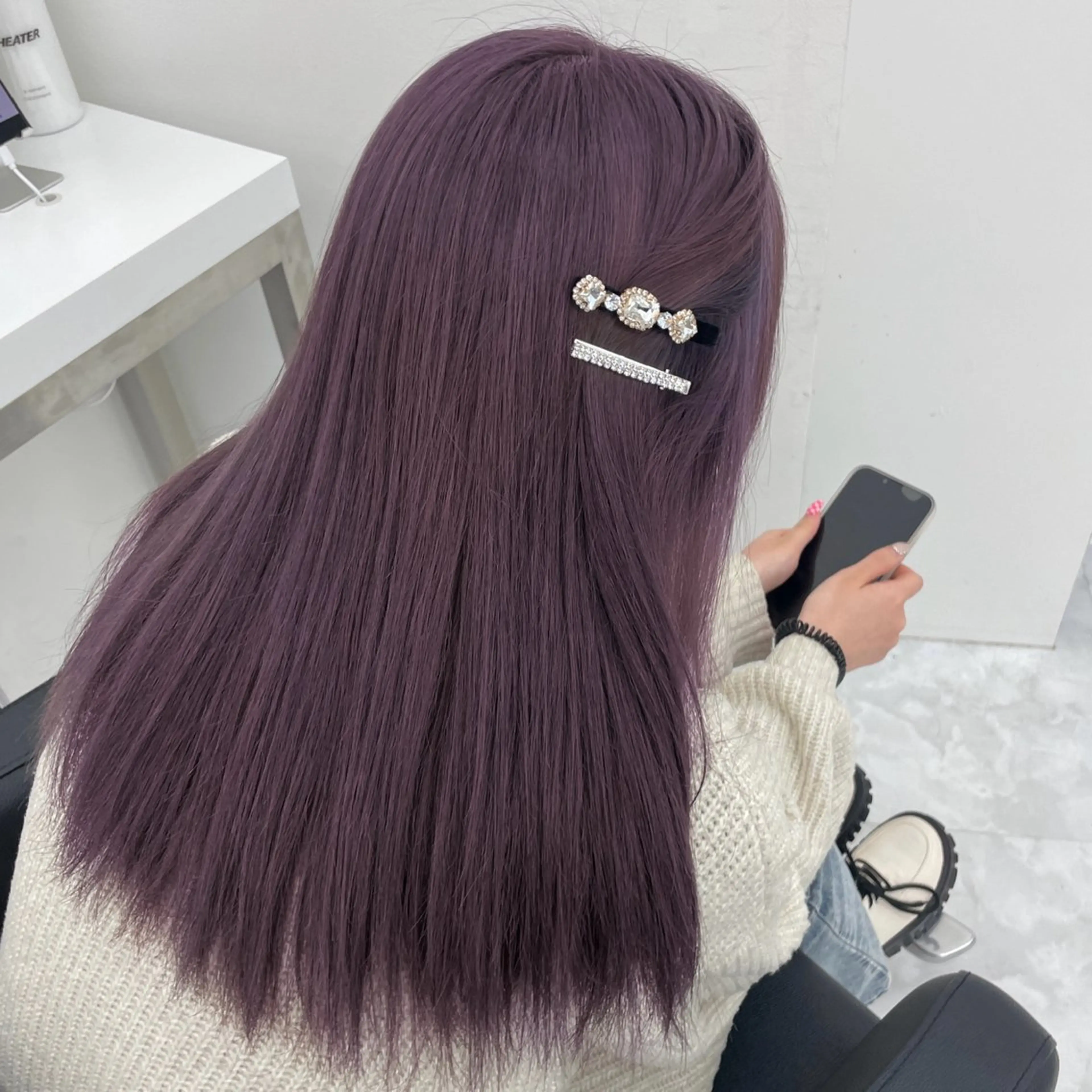 ミディアム ヘアカラー MOE 福岡韓国ヘア✧︎のヘアスタイル