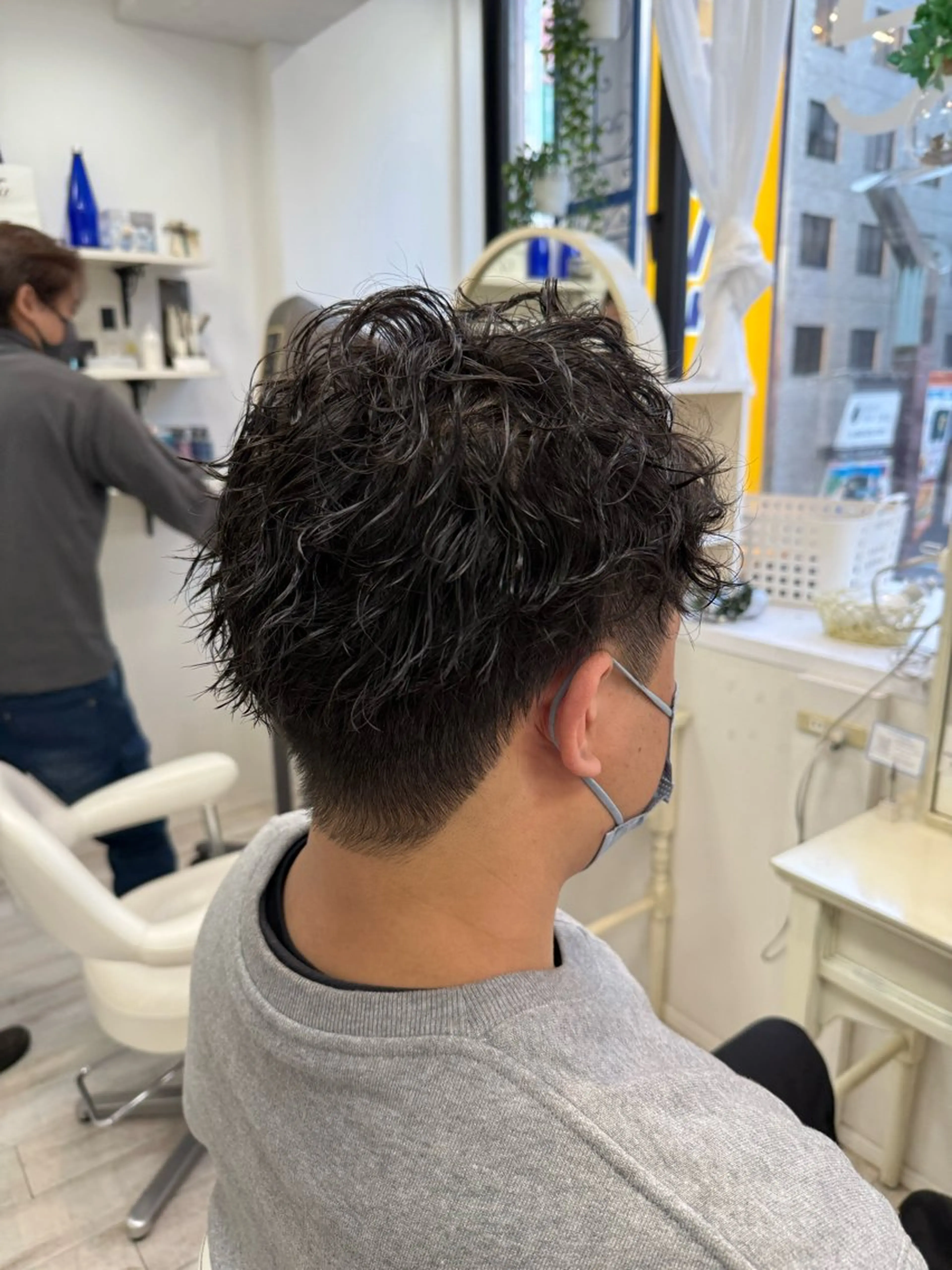 ショート カット パーマ 新籾 尚哉のヘアスタイル