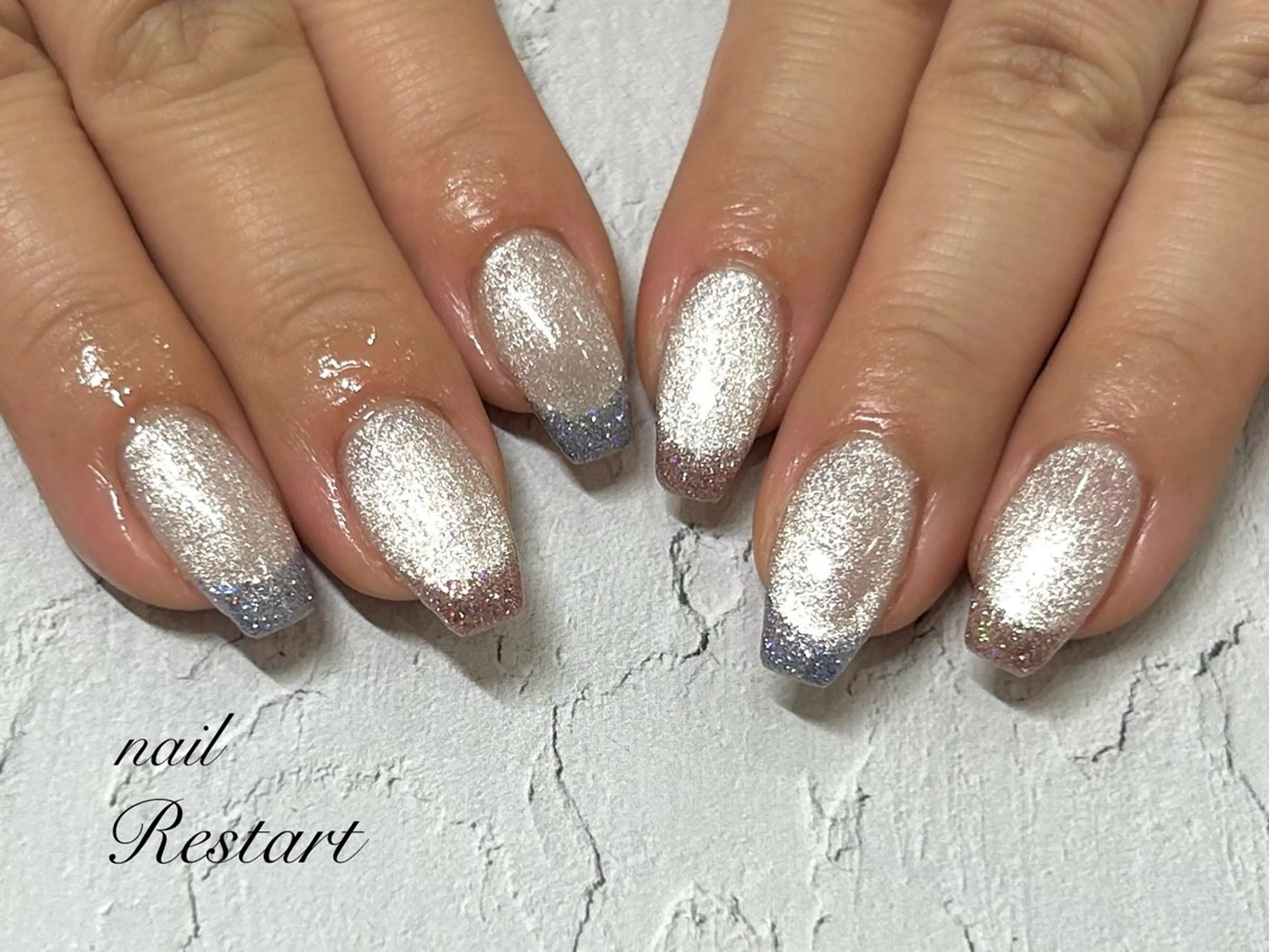 セミロング ハンドネイル nail Restart所属・Restart YURIのネイルデザイン